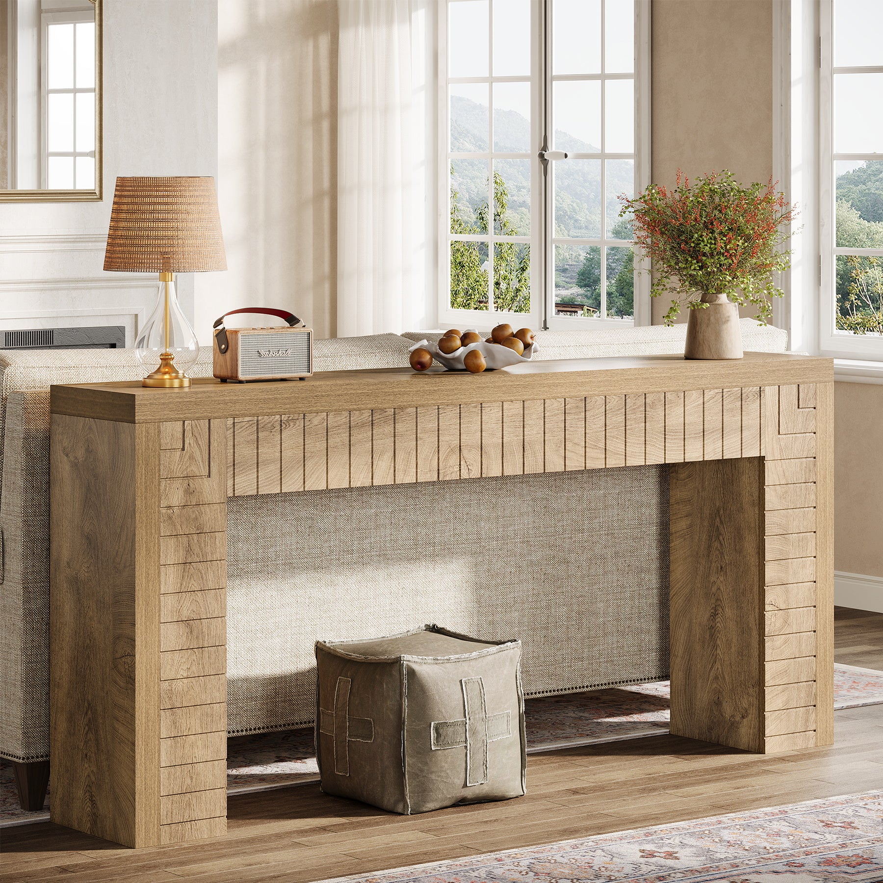 70.9" Long Console Table, Narrow Sofa Table Behind Couch for Hallway - Image 5