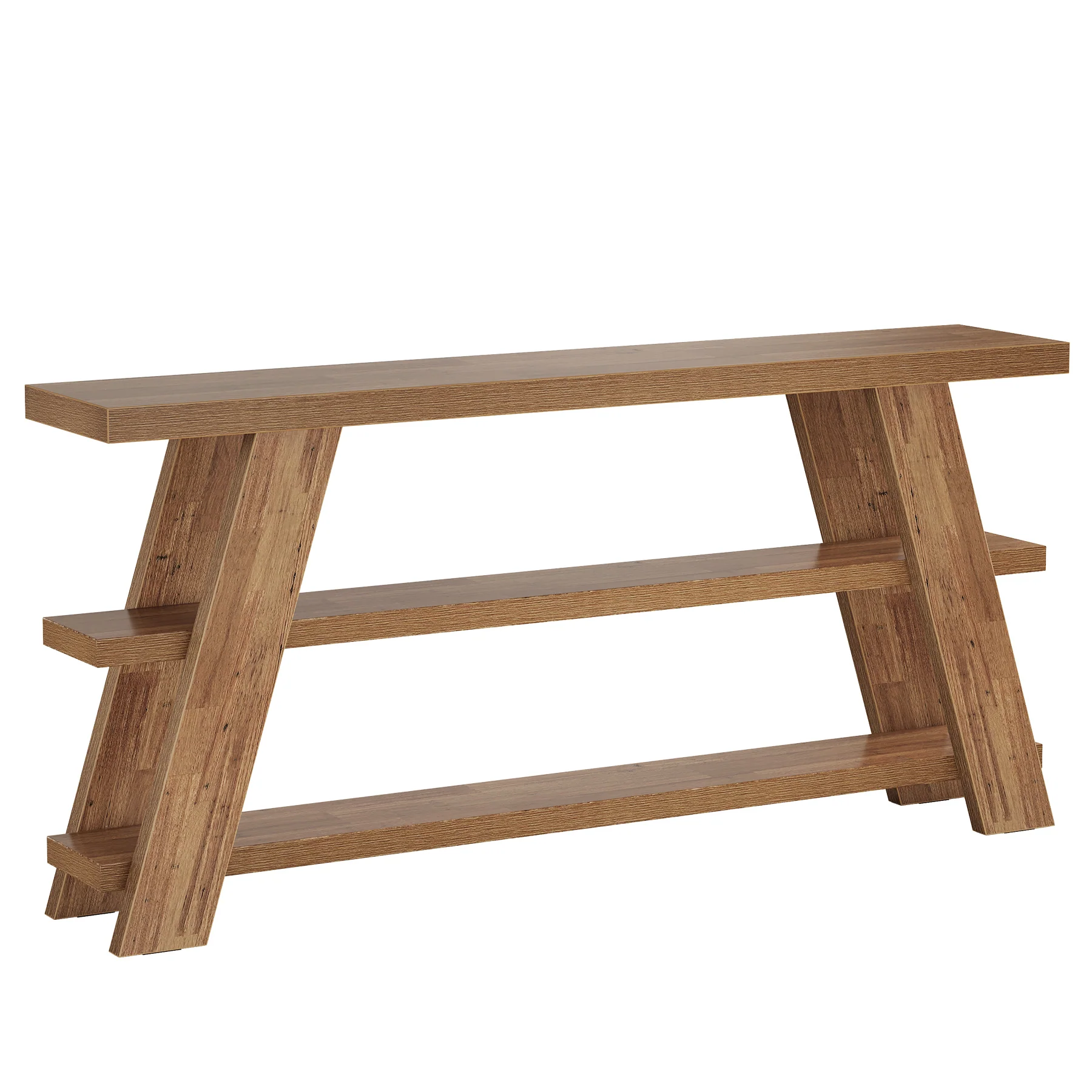 70.9"Console Table, 3-Tier Narrow Sofa Table Farmhouse Foyer Table - Image 9