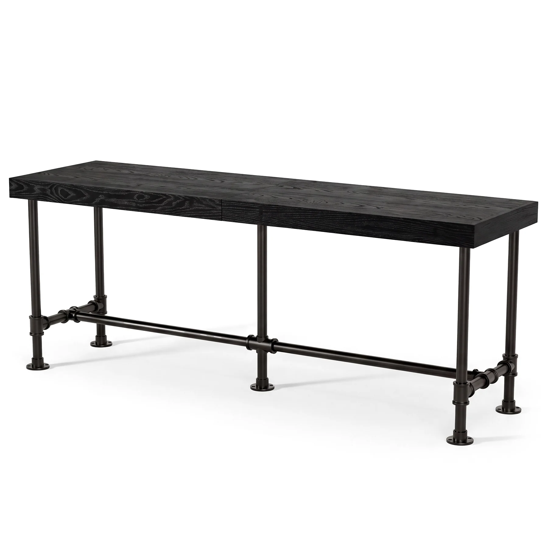 70.87" Solid Wood Bar Table for 6-8 People, Industrial Counter Height Pub Table - Image 20