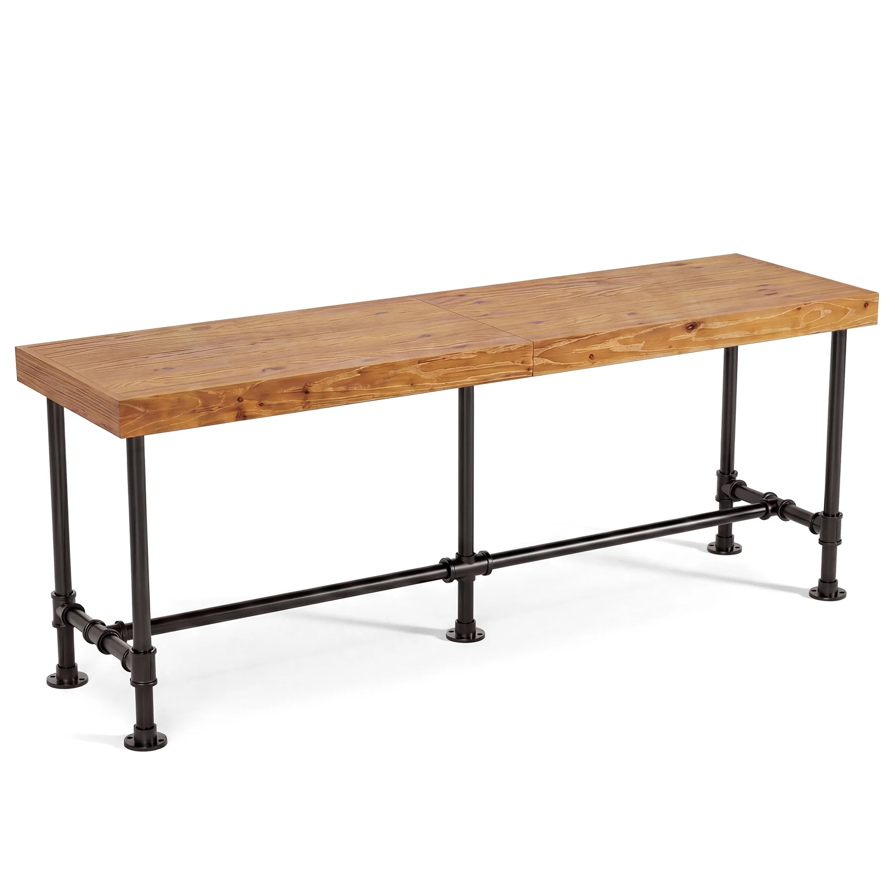 70.87" Solid Wood Bar Table for 6-8 People, Industrial Counter Height Pub Table - Image 31