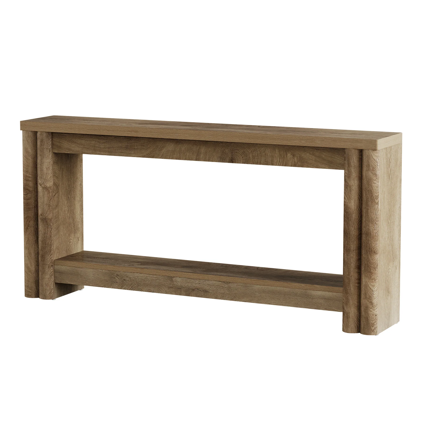 71" Console Table, 2-Tier Farmhouse Sofa Entryway Table for Hallway, Living Room - Image 9