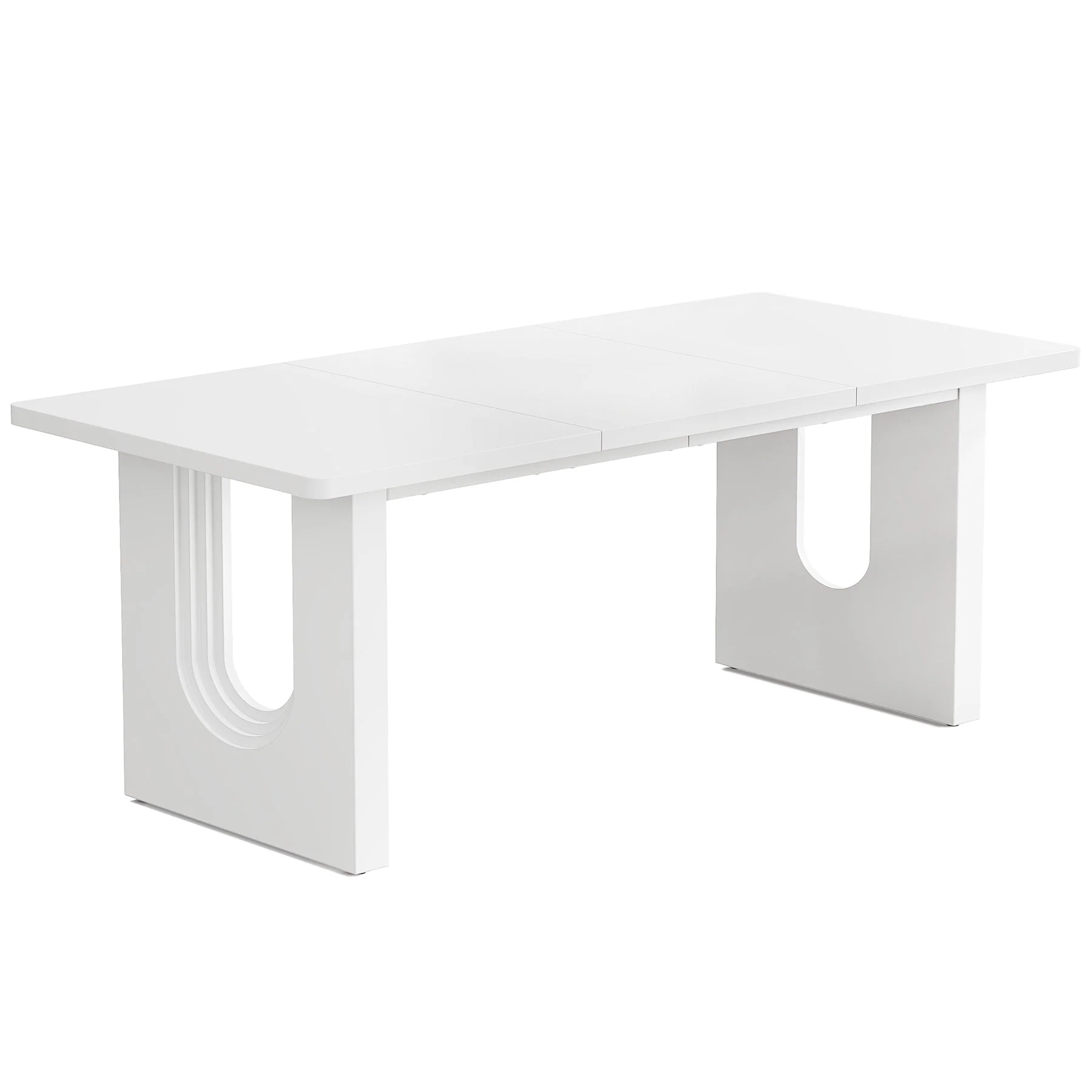 71" Dining Table for 6 to 8 People, Modern Wood Kitchen Dinner Table - Image 12