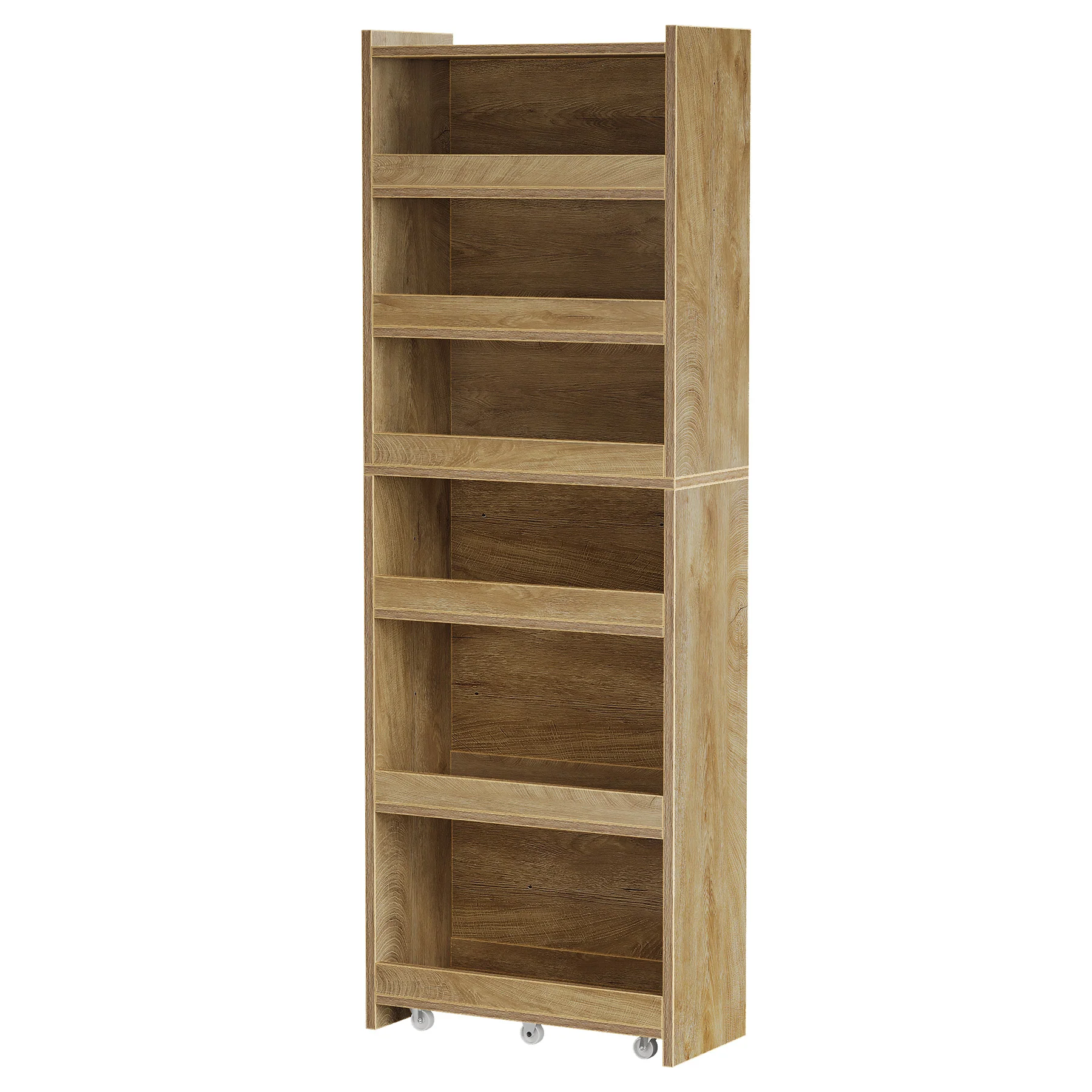 72.83" Slim Storage Cart with Wheels, 6-Tier Narrow Rolling Utility Pantry Cart for Kitchen - Image 9