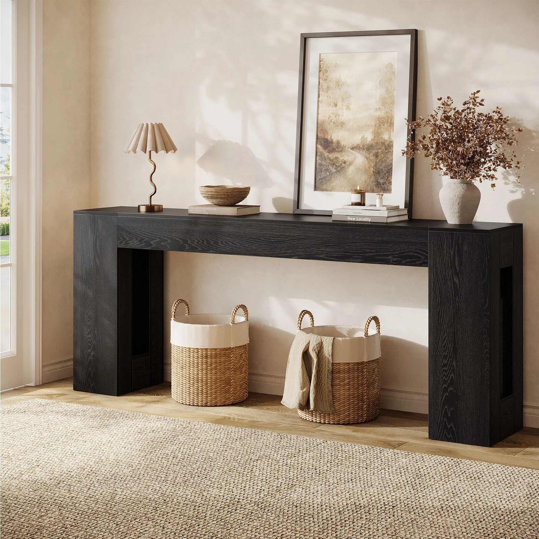Tribesigns 78.74" Console Table, Modern Geometric Sofa Table for Entryway - Image 15