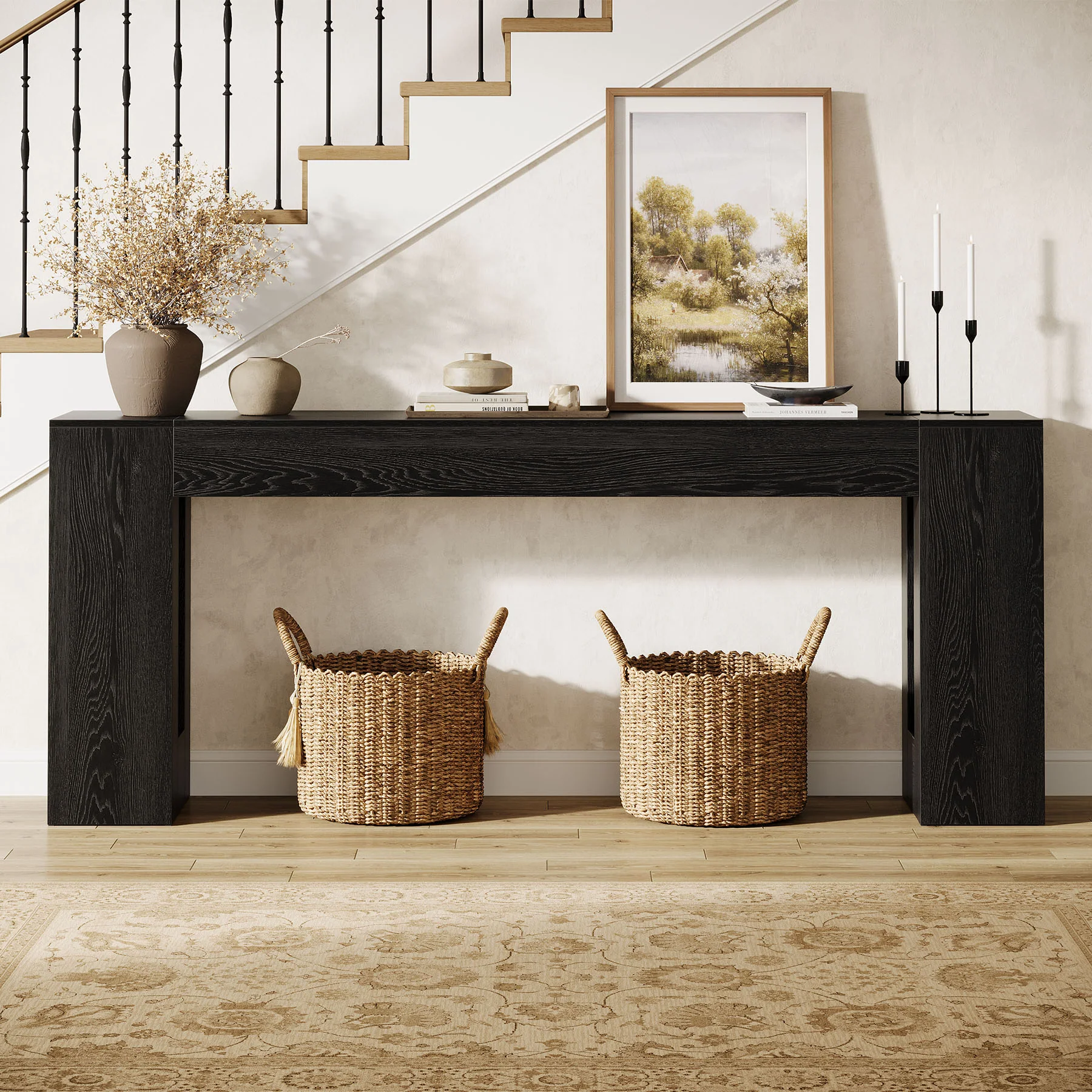 Tribesigns 78.74" Console Table, Modern Geometric Sofa Table for Entryway - Image 19