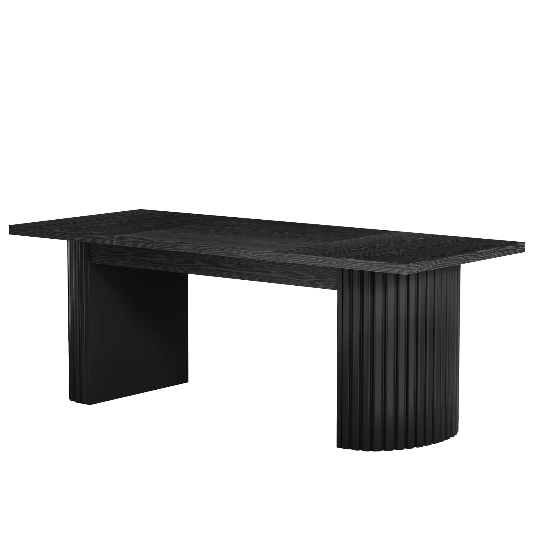 78.7" Dining Table, Farmhouse Kitchen Table With Dual Base - Image 10