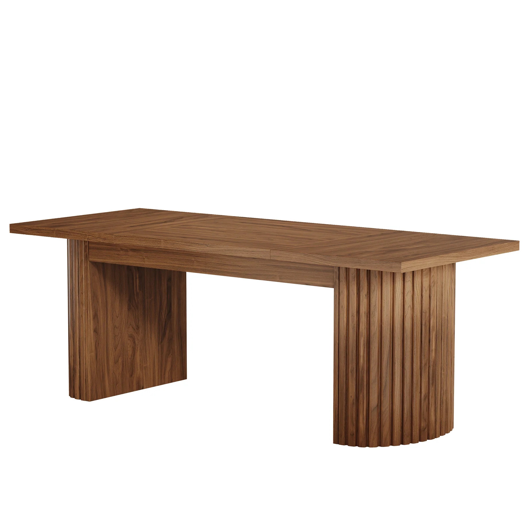 78.7" Dining Table, Farmhouse Kitchen Table With Dual Base - Image 11