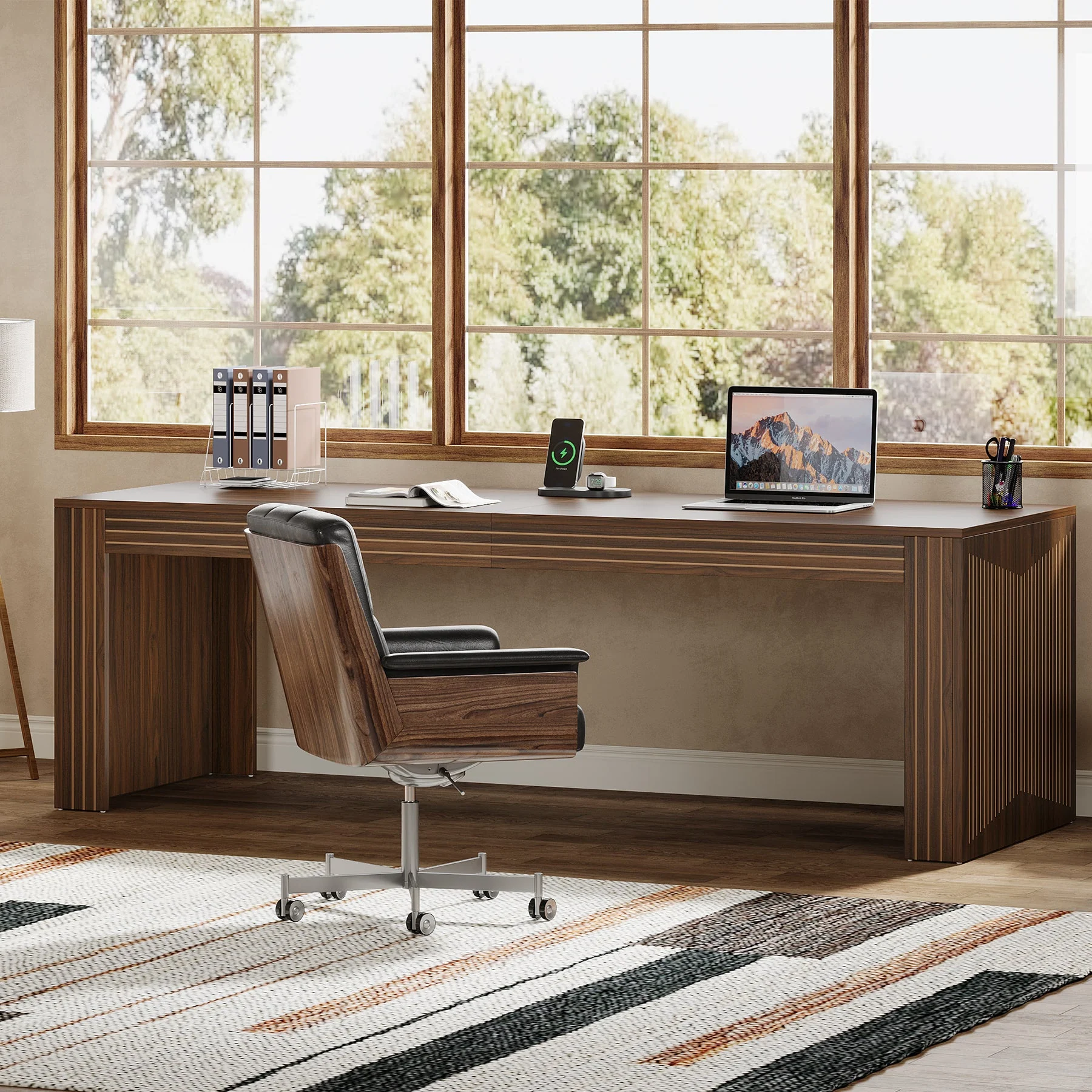 79" Two Person Desk, Double Computer Desk for Home Office - Image 6