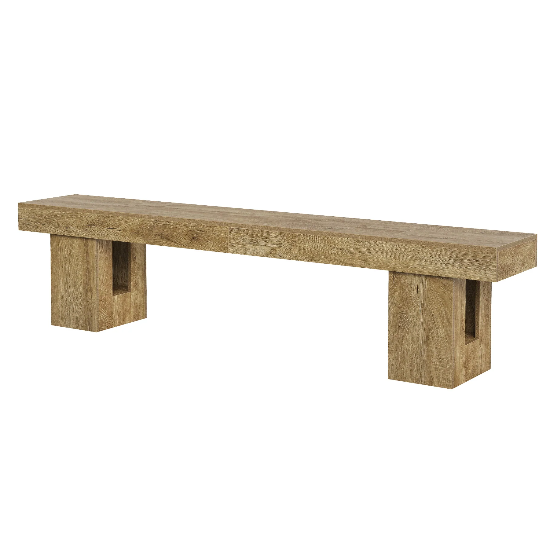 83" TV Stand for 65/75/85" TVs, Modern Rustic Entertainment Center for Living Room - Image 9