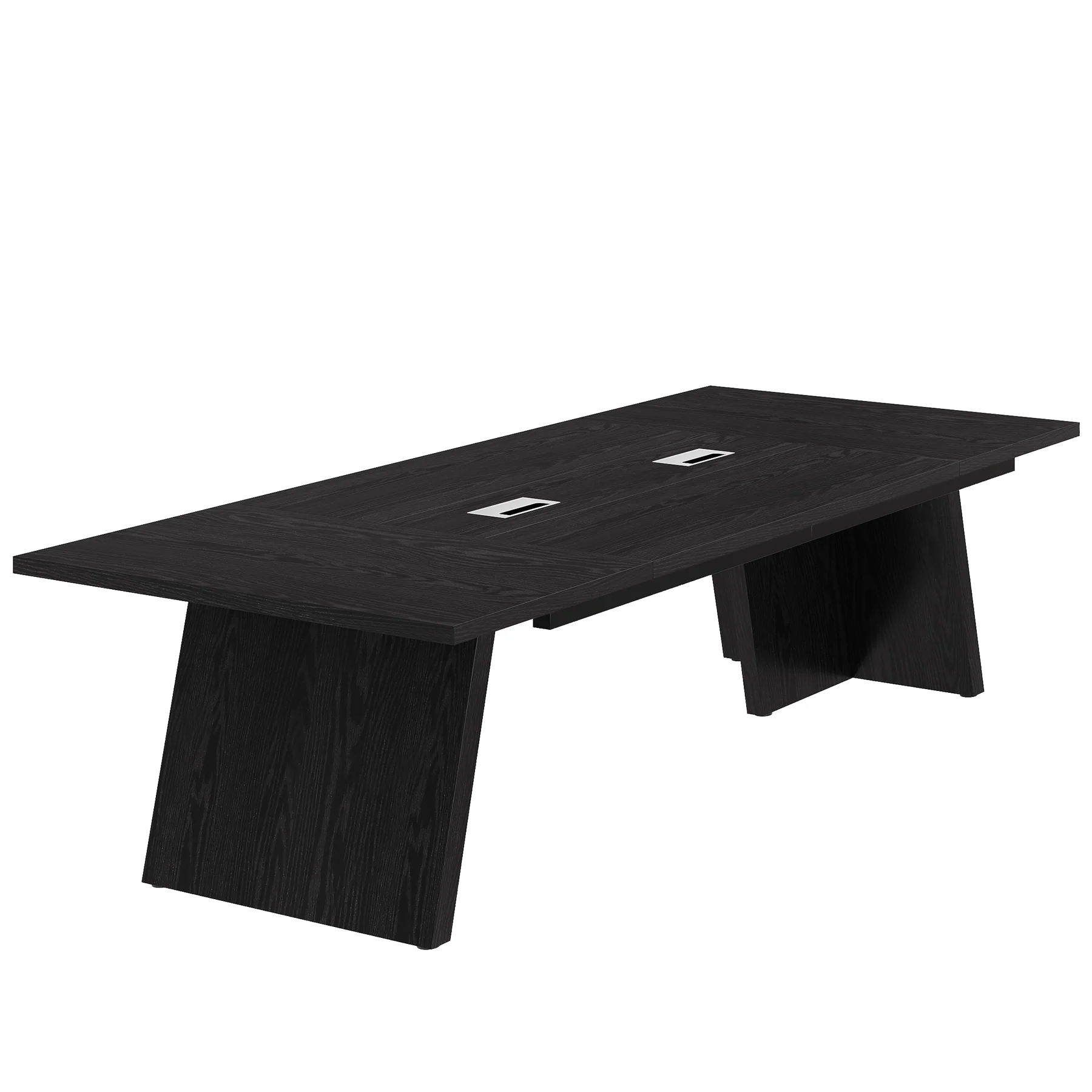 Conference Room Table, 8ft Office Meeting Desk with Cable Management - Image 11