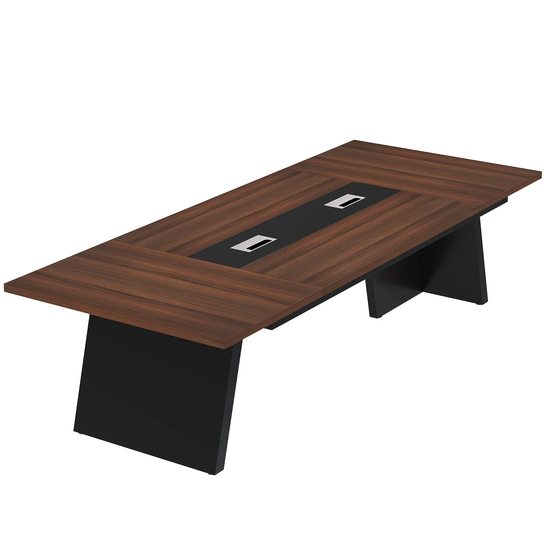 Conference Room Table, 8ft Office Meeting Desk with Cable Management - Image 15