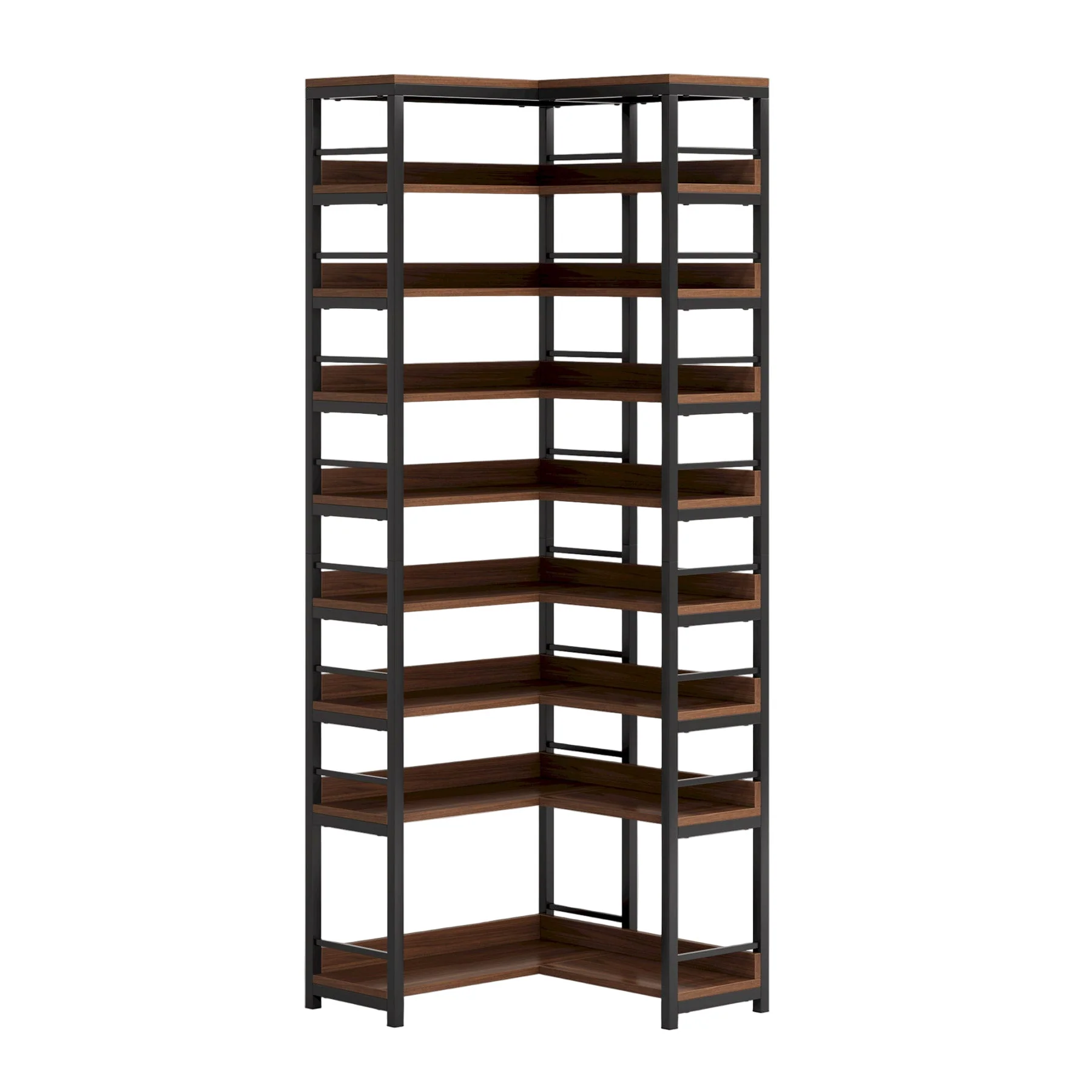 9-Tier Corner Shoe Rack, Freestanding Shoe Storage Shelf - Image 9