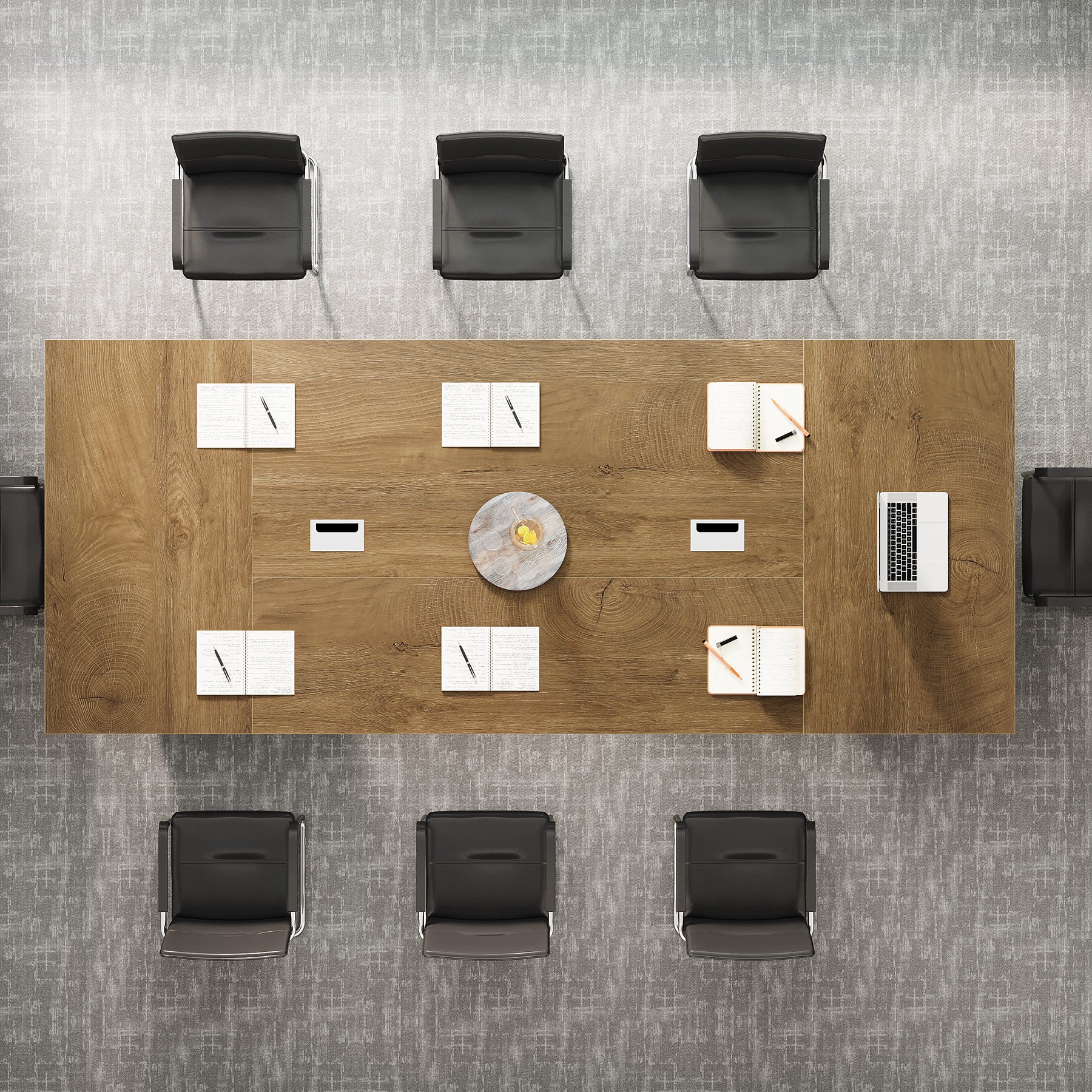94.5" Conference Table, 8FT Meeting Desk with Cable Grommet for 10 People - Image 5