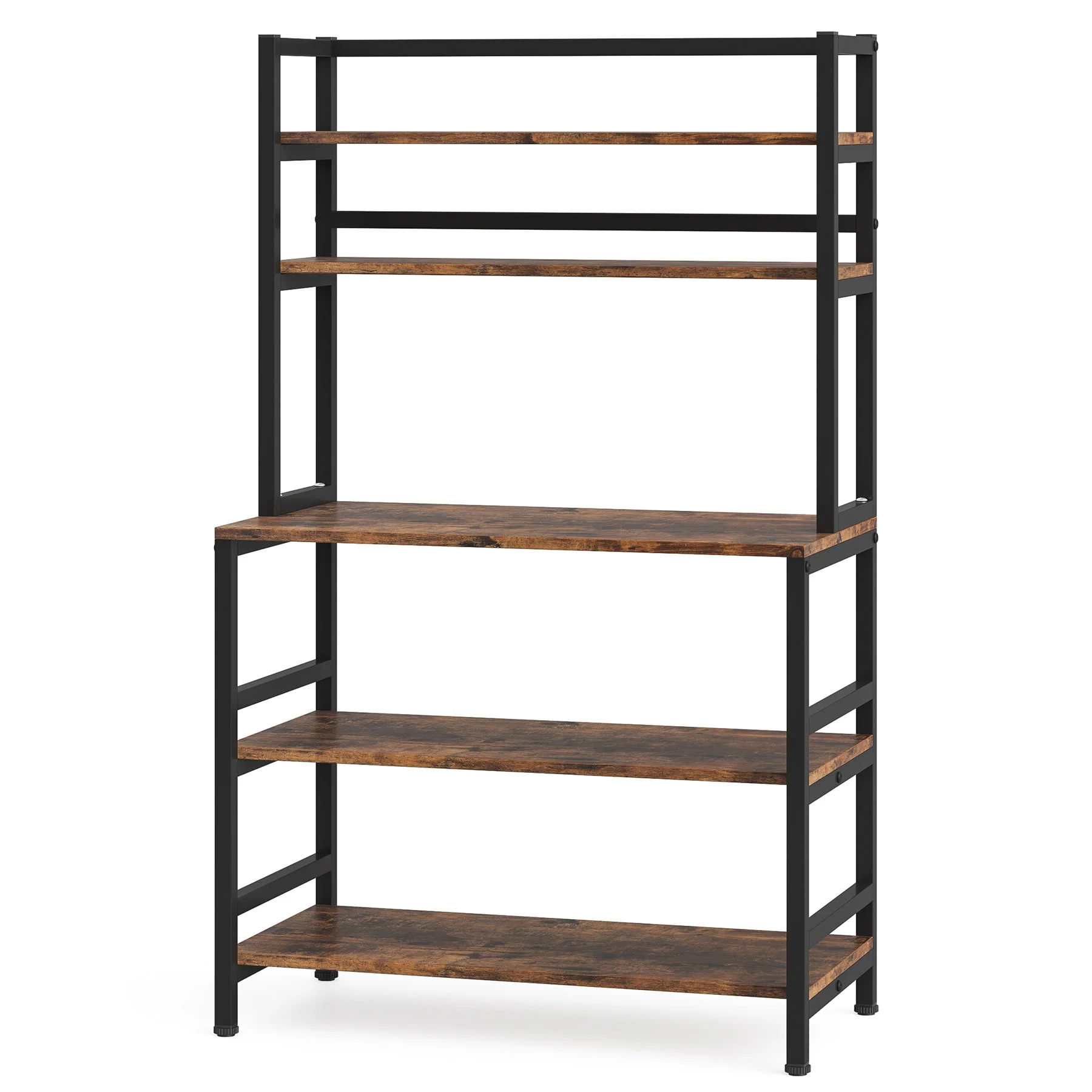 Freestanding Kitchen Baker's Rack, 5-Tier Microwave Oven Stand with Hutch - Image 7