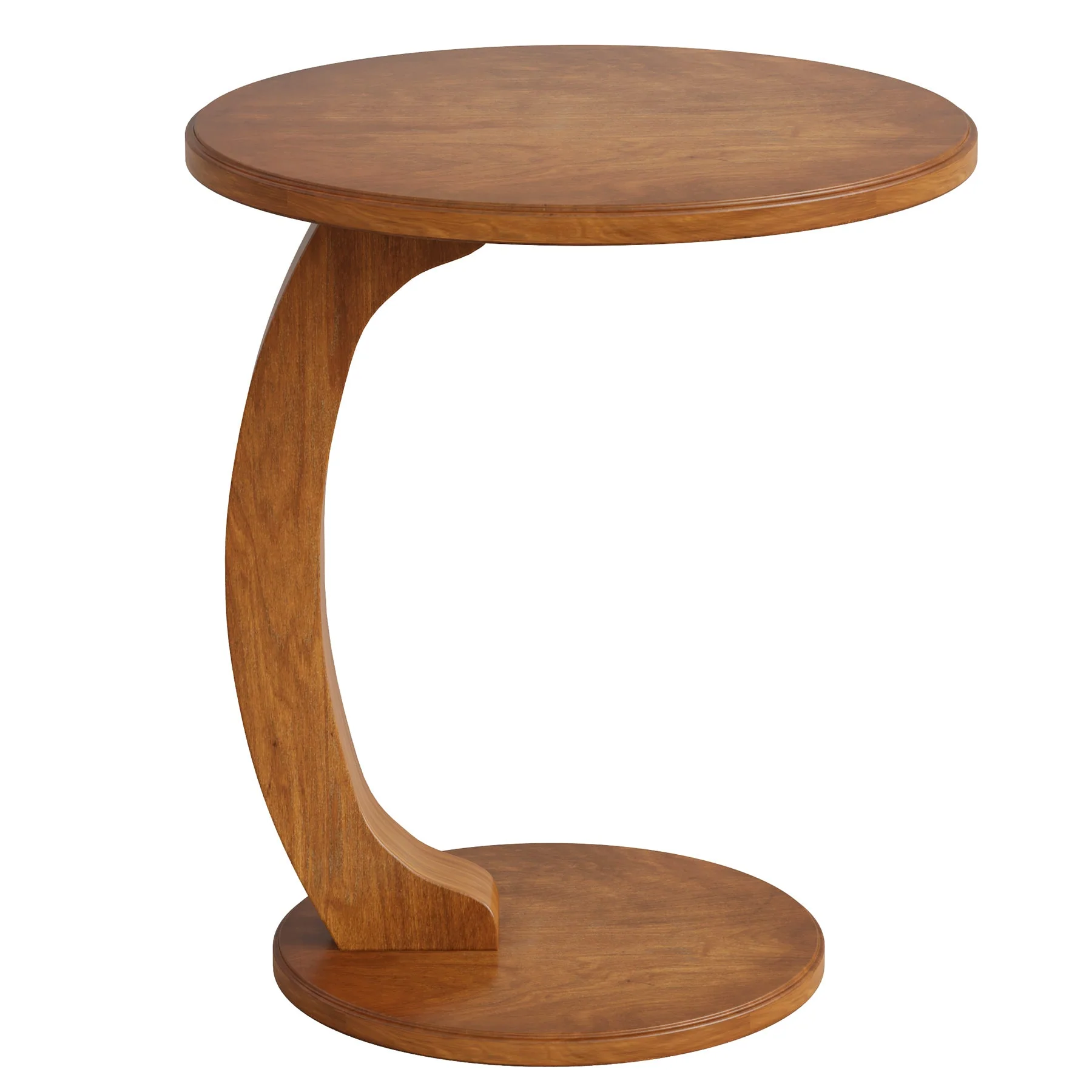 C-Shaped End Table, Round Sofa Side Table for Living Room - Image 7