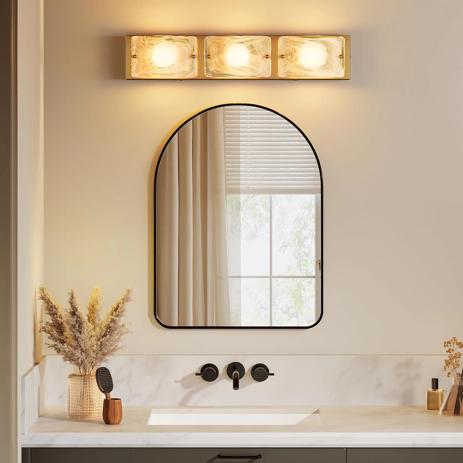 Cloud Glass Vanity Light, LED Modern Bathroom Wall Lighting Fixtures - Image 6