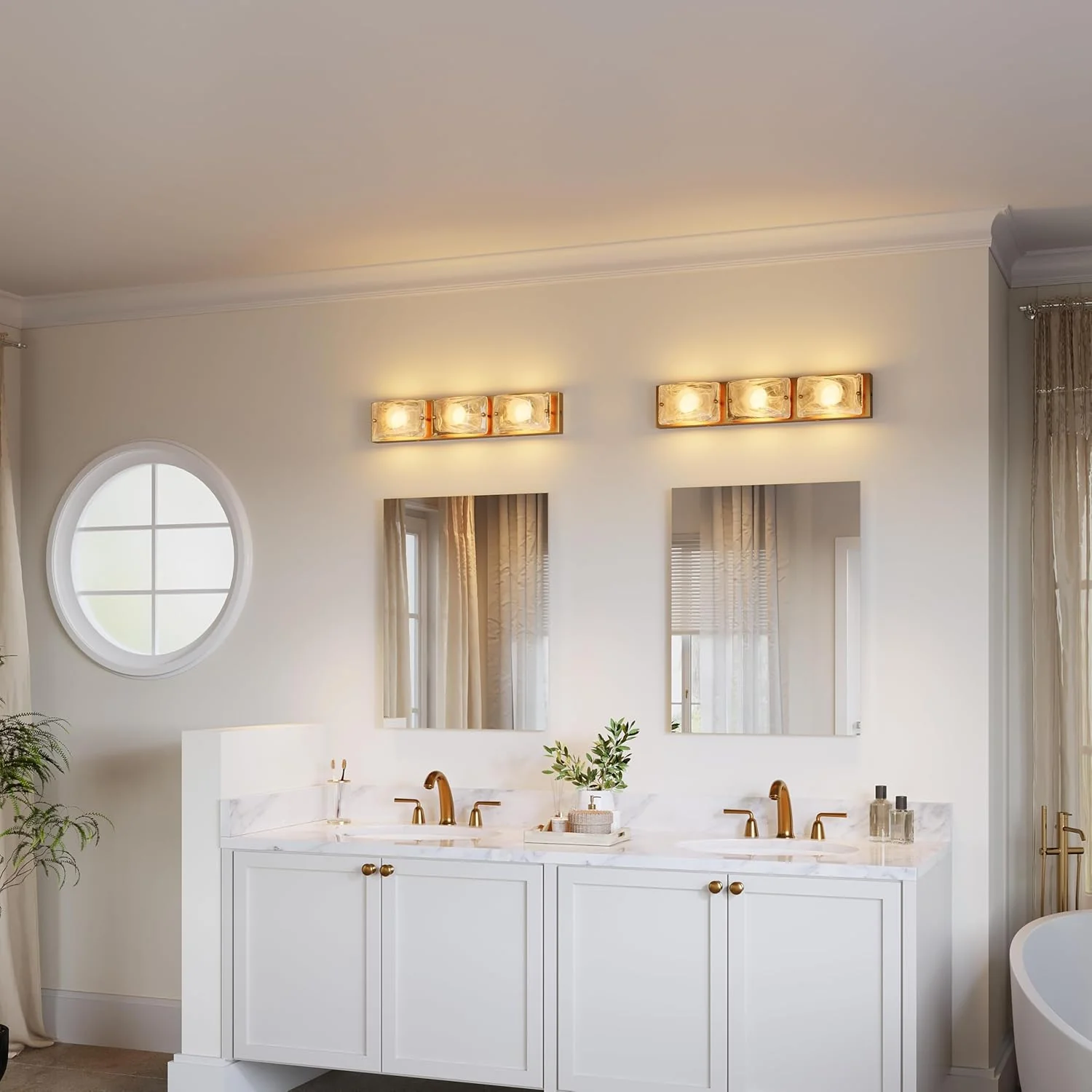 Cloud Glass Vanity Light, LED Modern Bathroom Wall Lighting Fixtures - Image 8