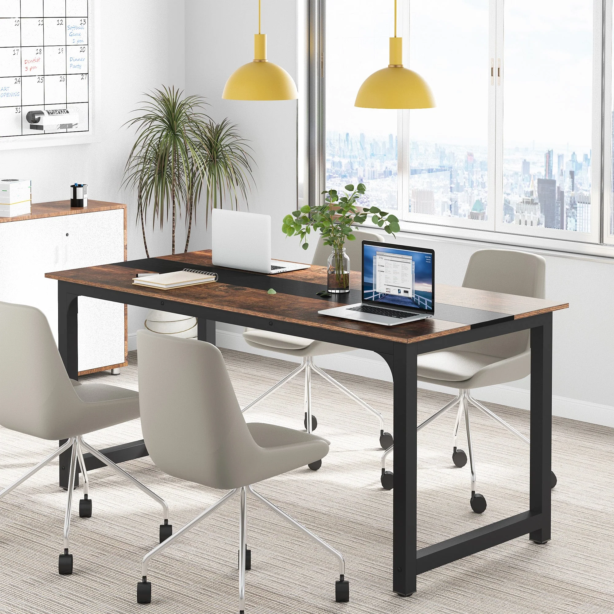 Tribesigns Computer Desk, Office Desk Computer Table Study Writing Desk - Image 4