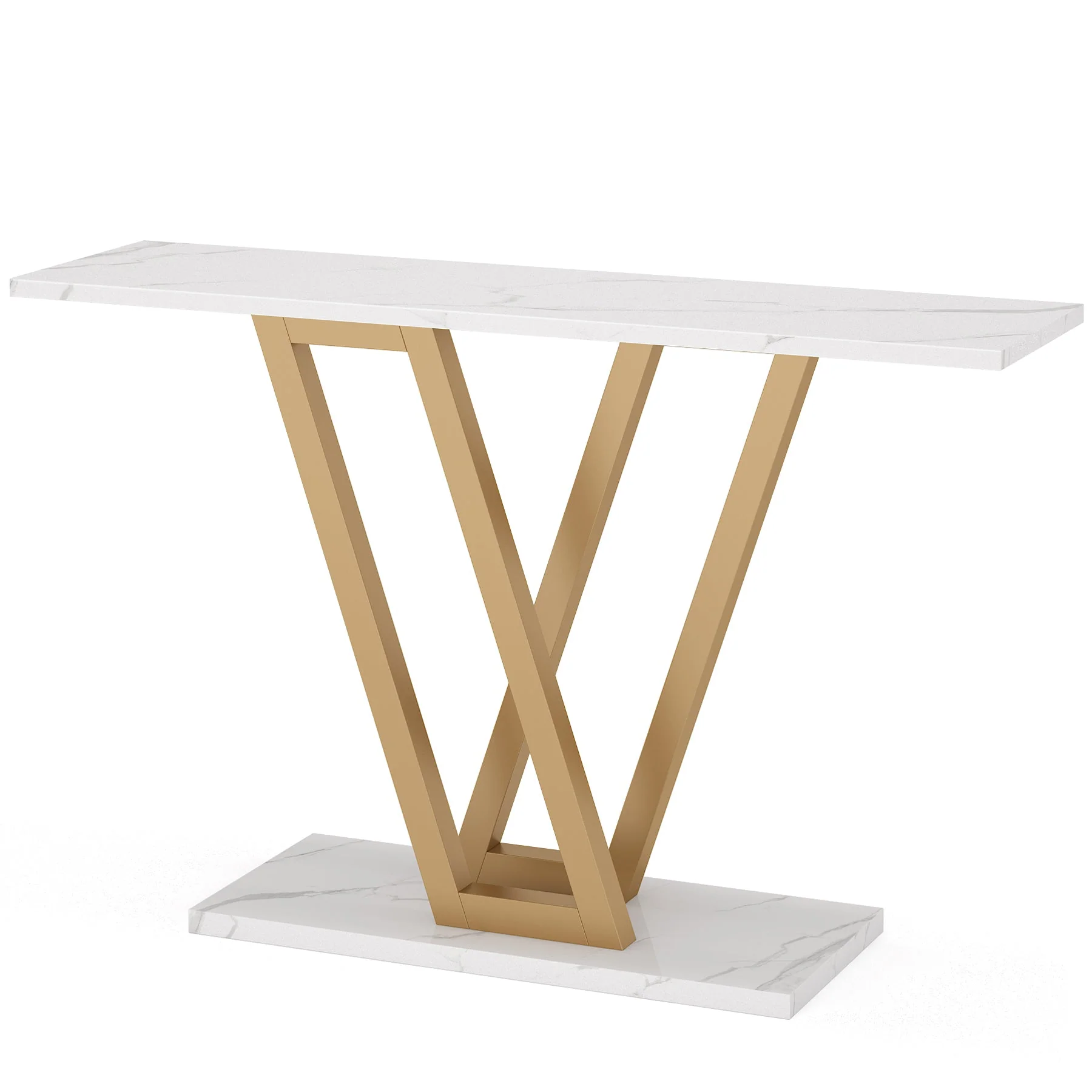 43 Inch Console Table, Industrial Entryway Hallway Table - Image 9