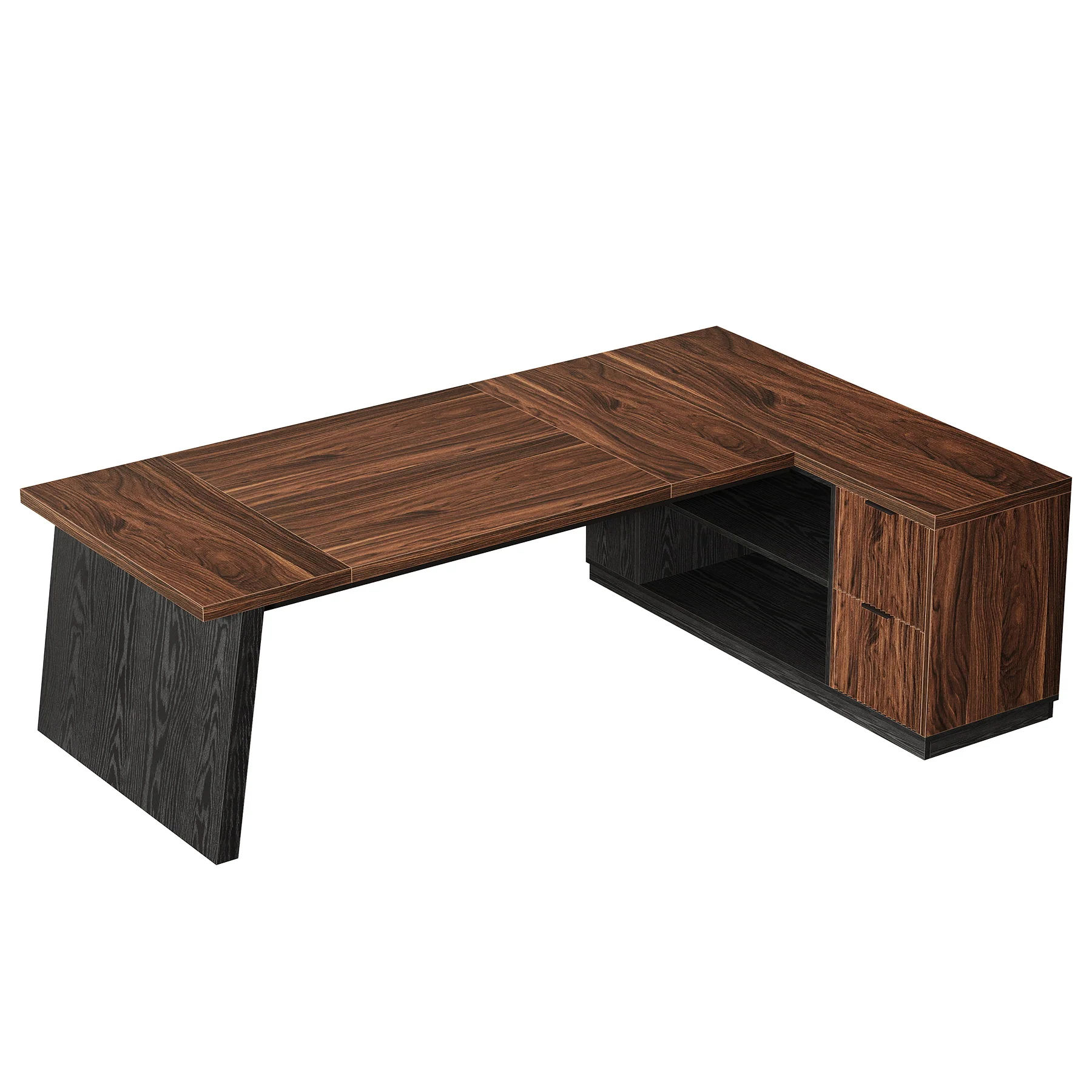 78" L Shaped Executive Desk, Corner Computer Desk Home Office Desk - Image 10