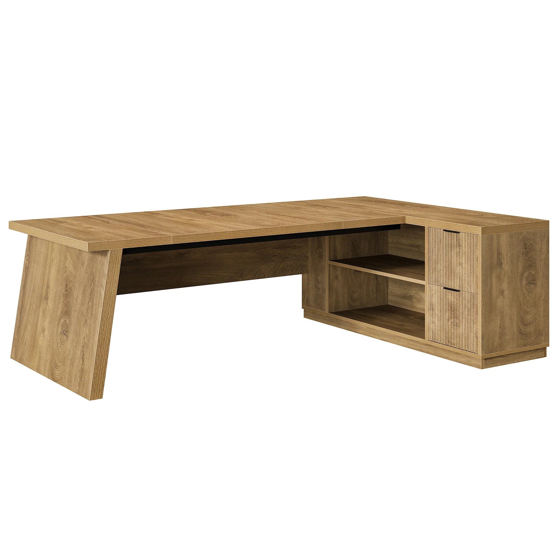 78" L Shaped Executive Desk, Corner Computer Desk Home Office Desk - Image 13