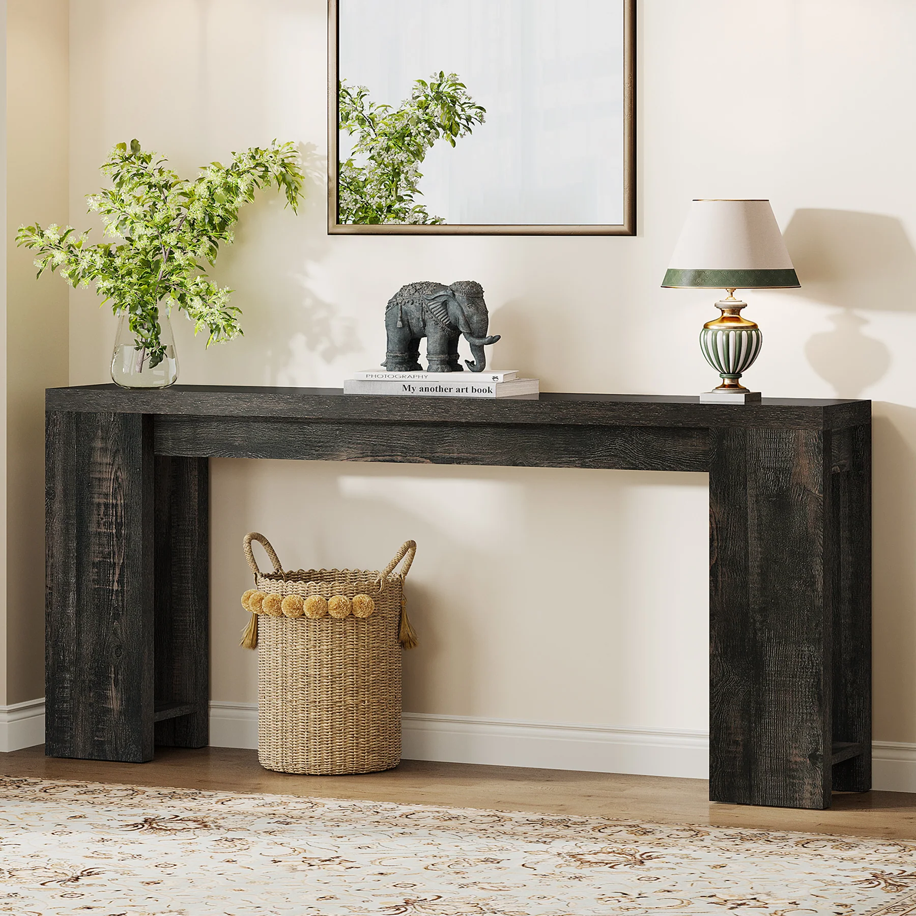 Tribesigns 70.9" Extra Long Console Table, Farmhouse Narrow Sofa Table for Entryway - Image 54