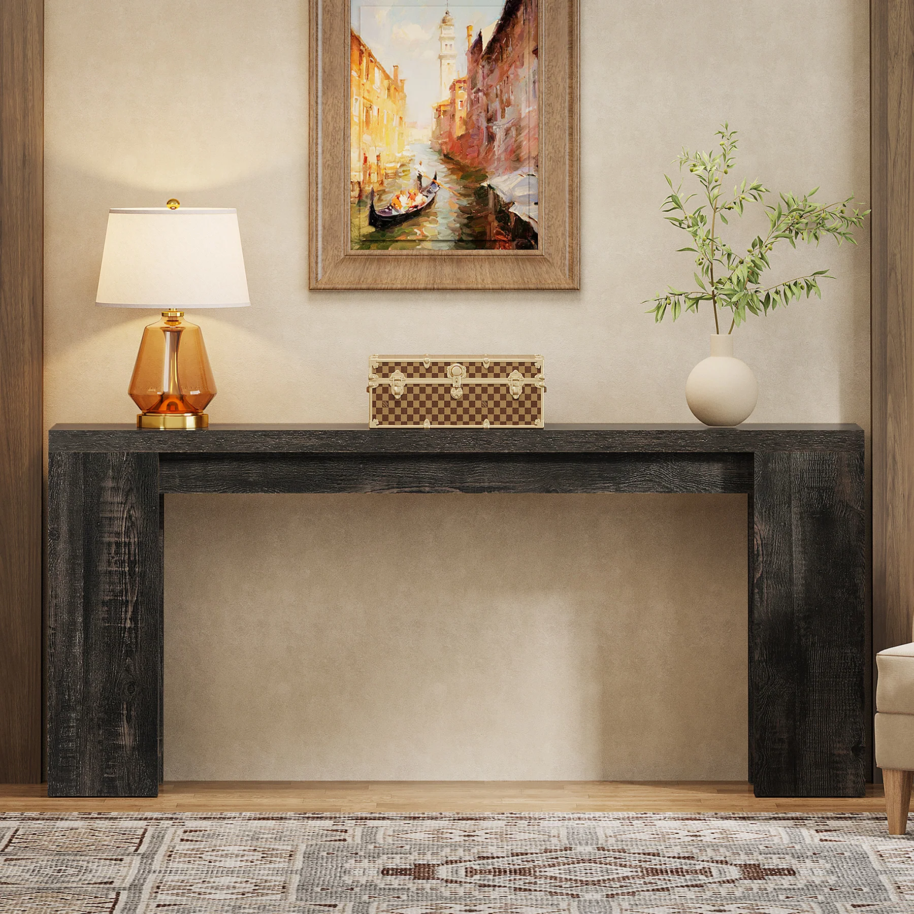 Tribesigns 70.9" Extra Long Console Table, Farmhouse Narrow Sofa Table for Entryway - Image 55