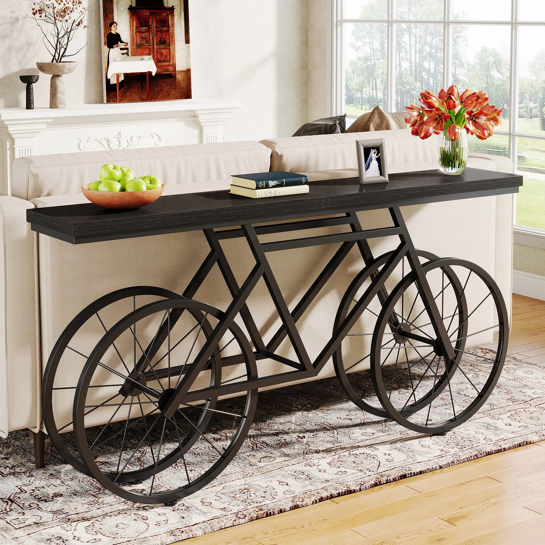 70.9" Bike Console Table, Extra Long Bicycle Tables - Image 10