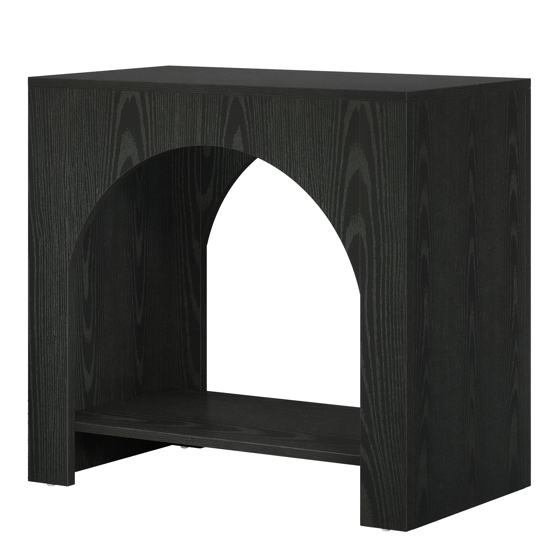 27" End Table, 2 Tier Square Side Table with Storage Shelf - Image 9