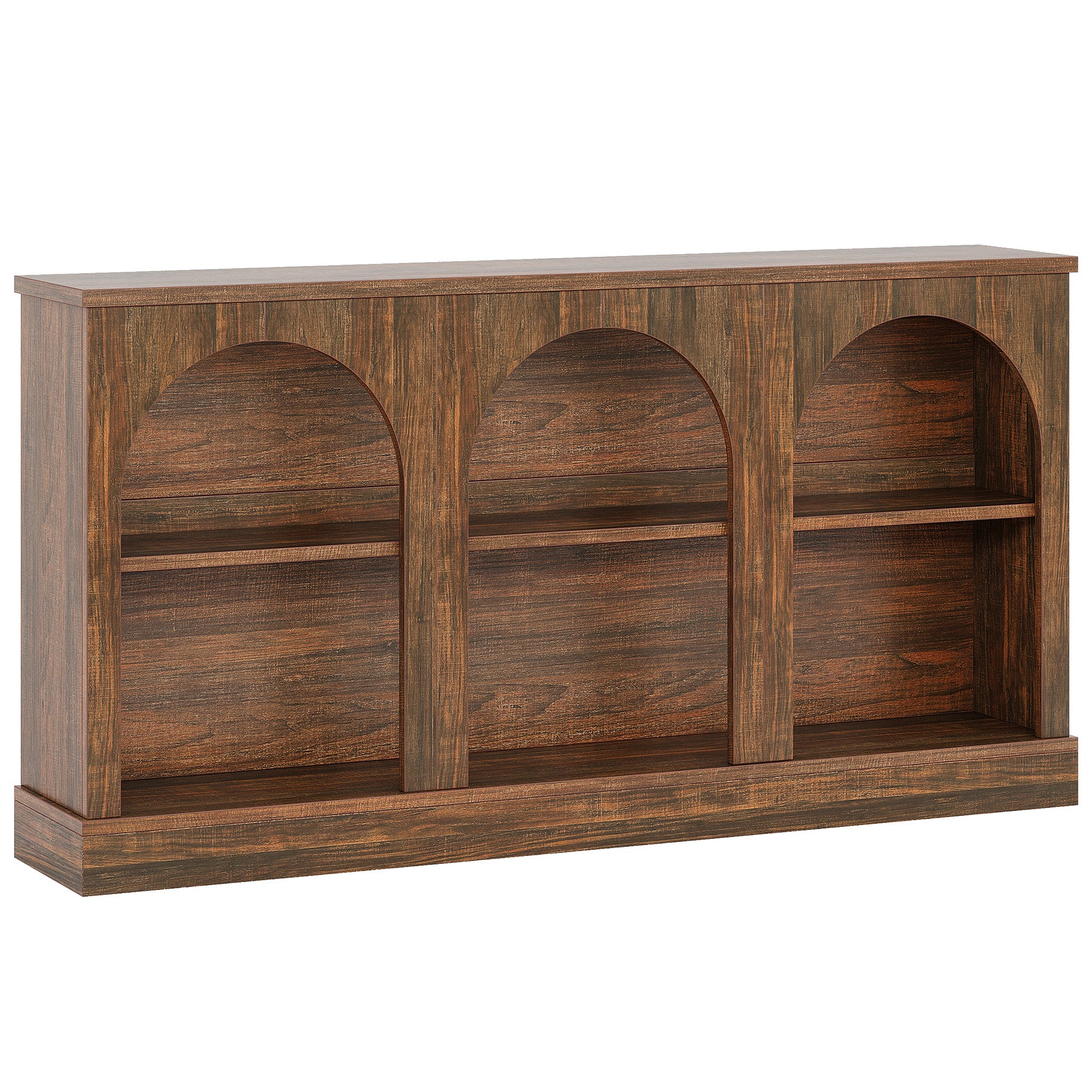 63" Console Table, Farmhouse Entryway Table with 3 Tier Storage - Image 18