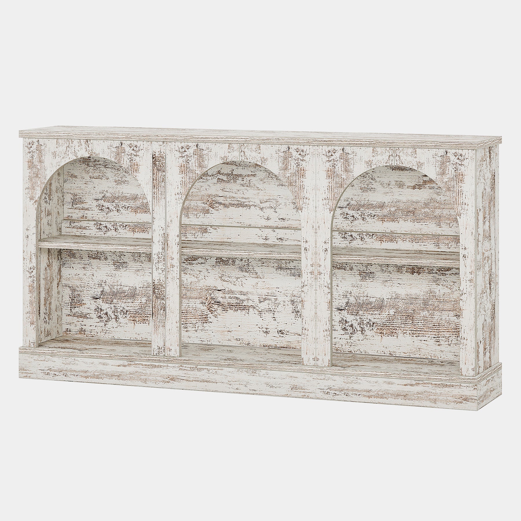 63" Console Table, Farmhouse Entryway Table with 3 Tier Storage - Image 8