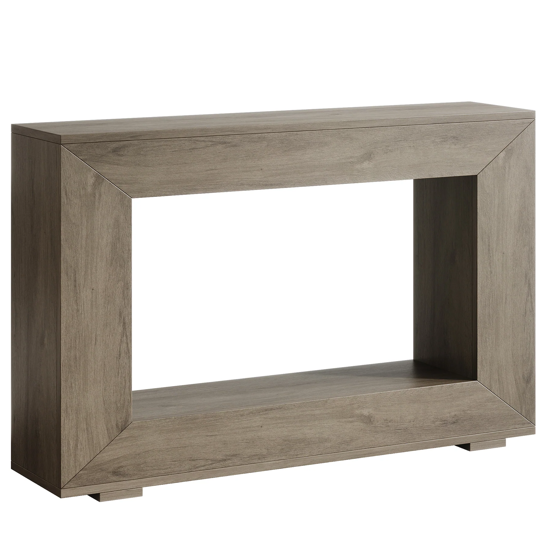 47" Farmhouse Console Table with Industrial Storage, Entryway Accent for Living Room & Entrance - Image 22