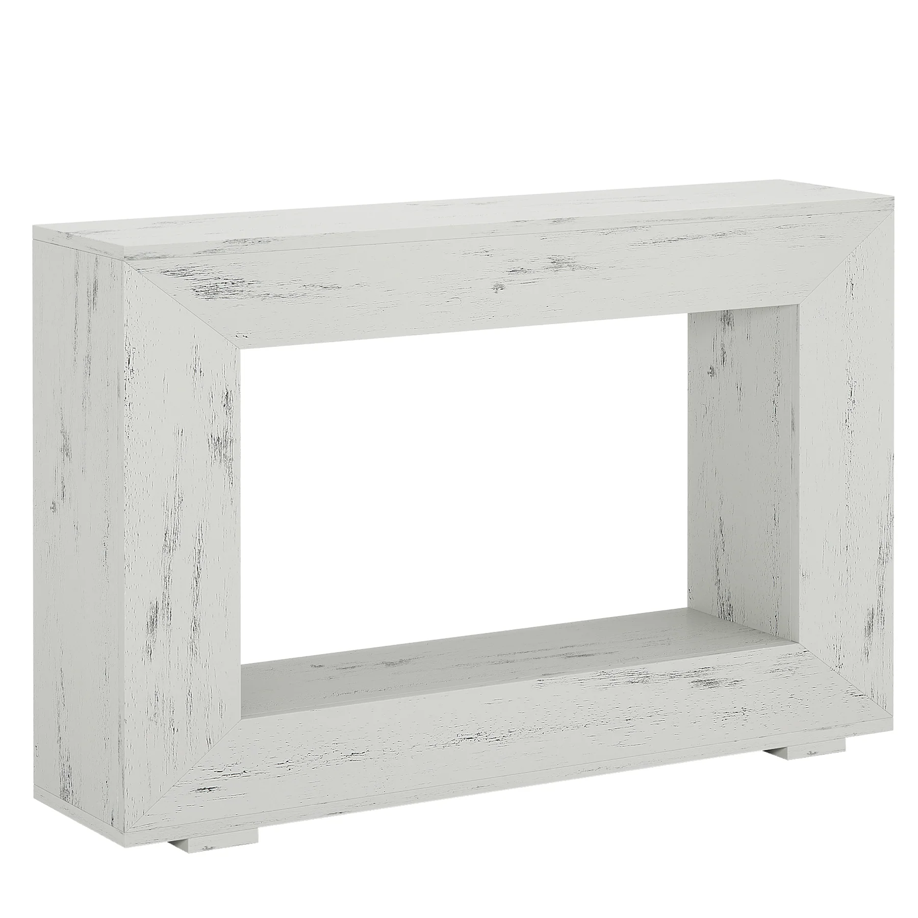 47" Farmhouse Console Table with Industrial Storage, Entryway Accent for Living Room & Entrance - Image 54