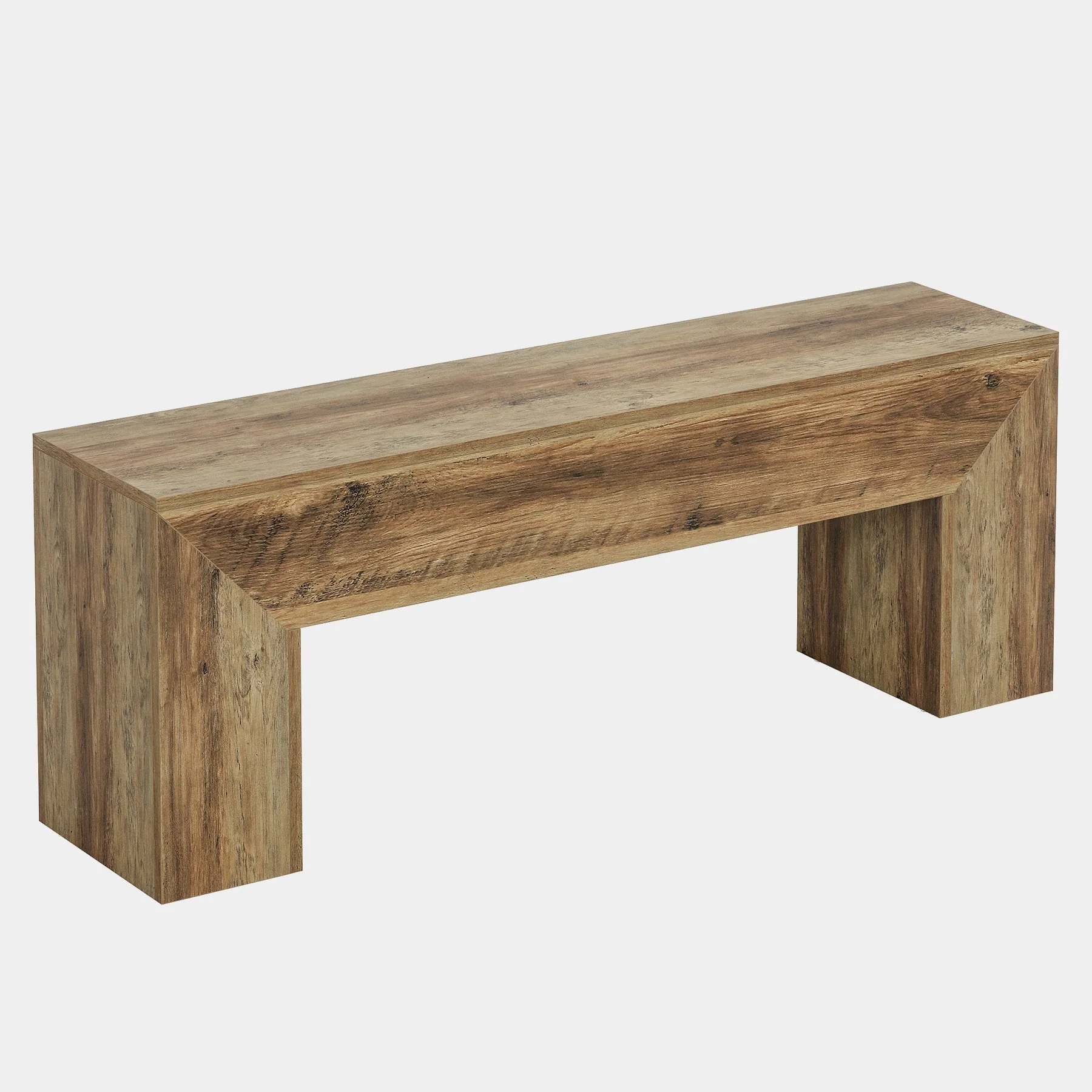 47" Dining Bench, Farmhouse Entryway Bench End of Bed Bench - Image 9