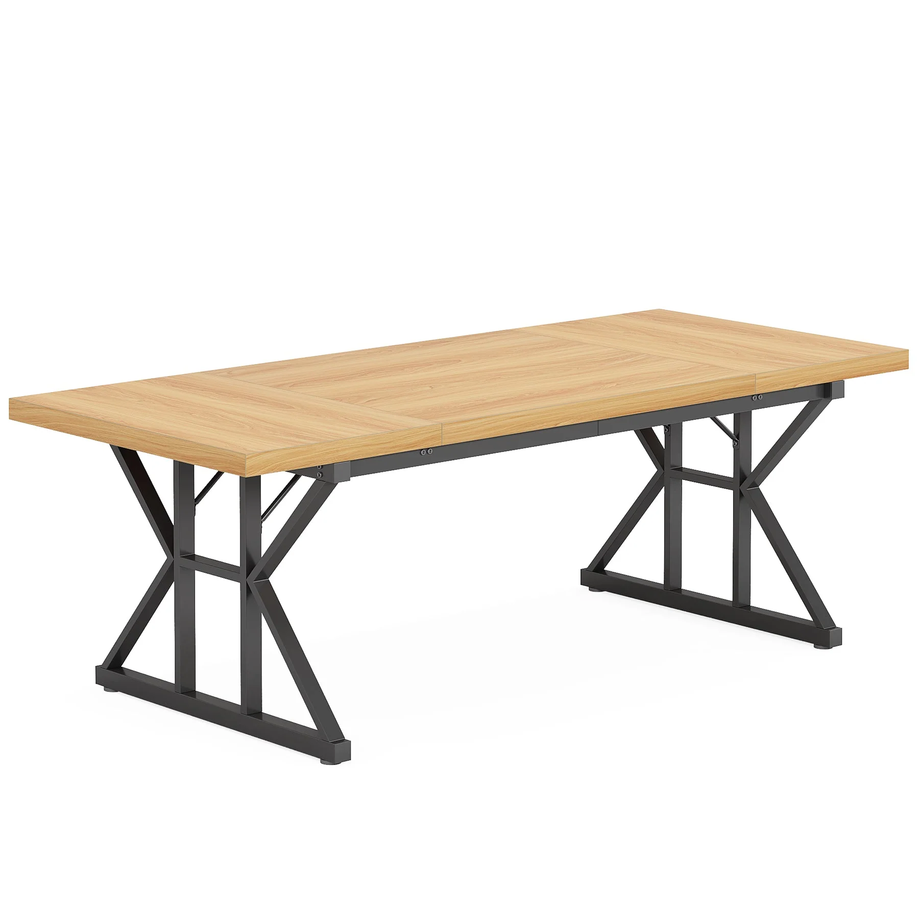 Rectangular Dining Table, Farmhouse 70.8" Kitchen Table for 6 People - Image 12