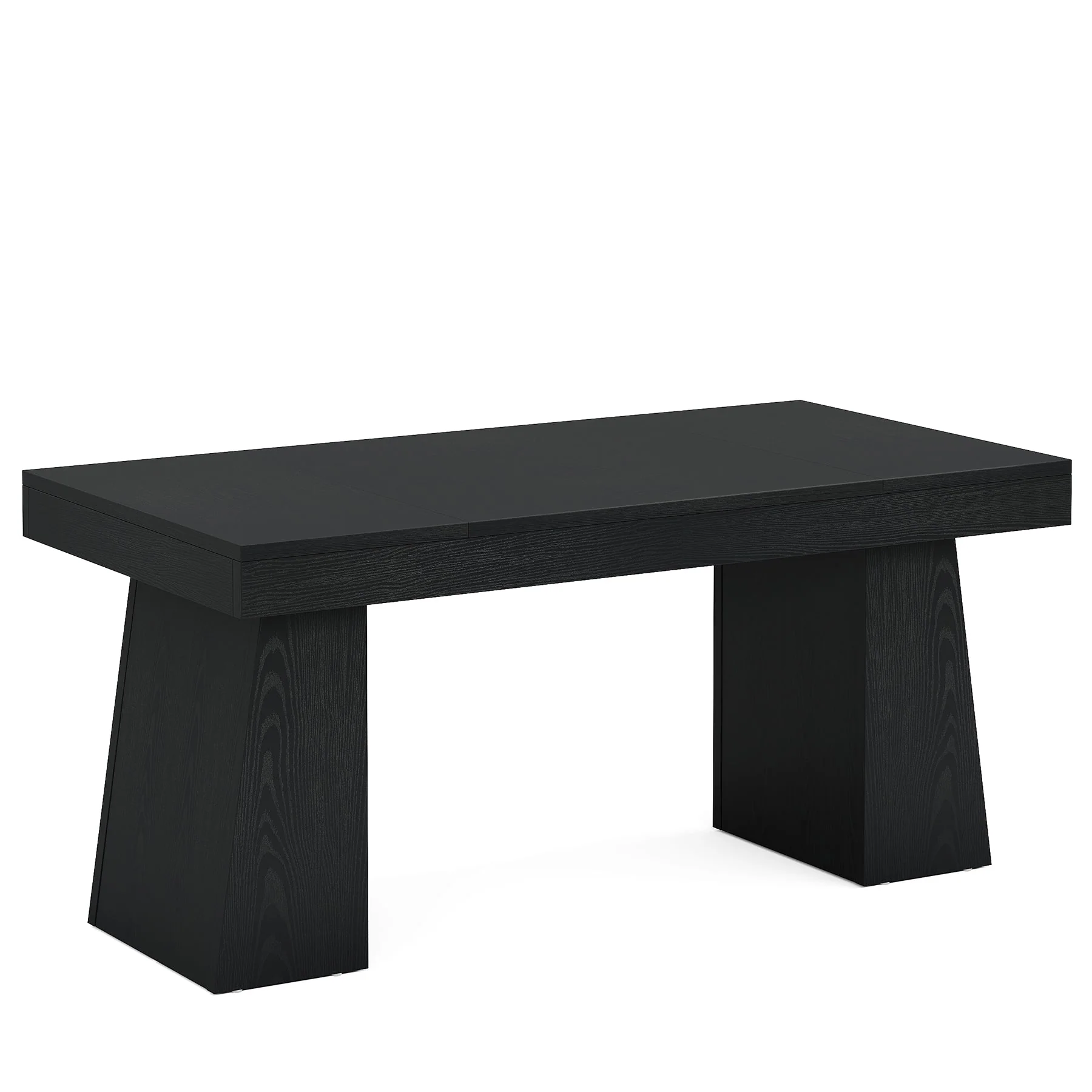 55 Inch Farmhouse Double Pedestal Dining Table, Rectangular Table for 4-6 in Small Spaces - Image 24