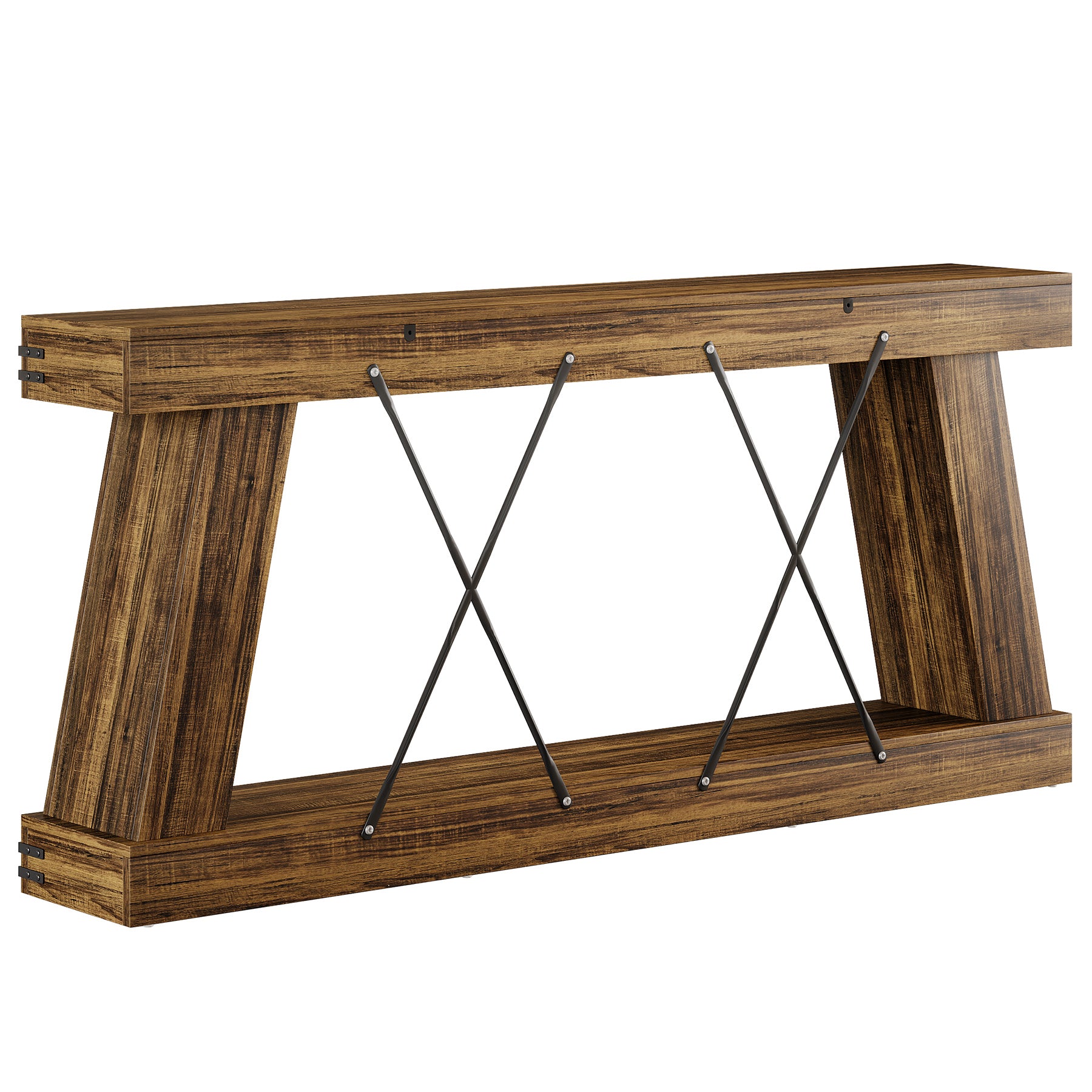 70.9" Console Table, Farmhouse Sofa Entryway Table with Sturdy Base - Image 10
