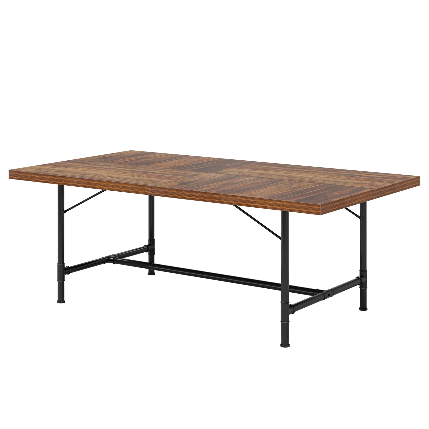 70.8" Industrial Dining Table, Rectangle Kitchen Table for 6-8 People - Image 8