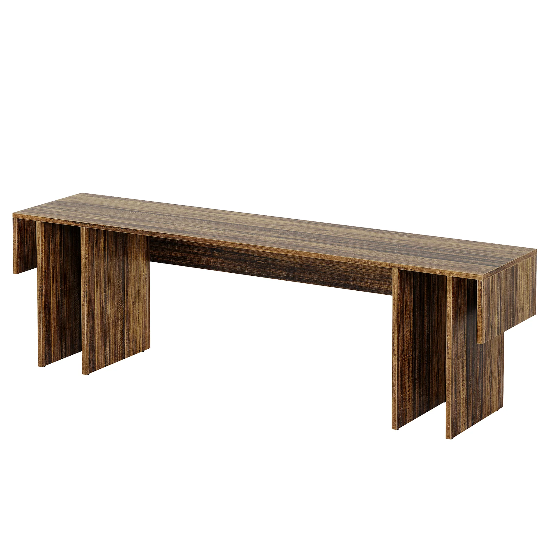 63" Farmhouse TV Stand, Media Console Table Entertainment Center - Image 12