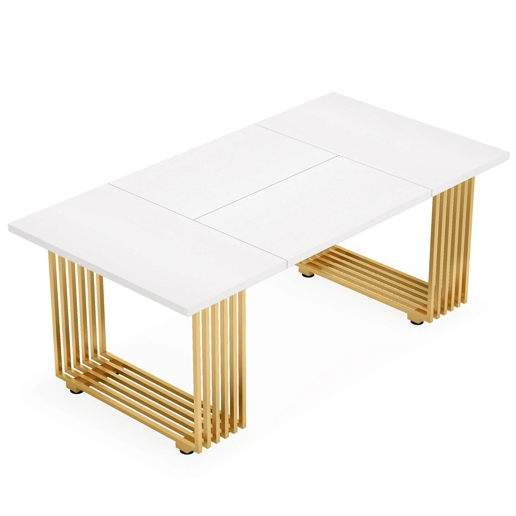 Modern Dining Table, 70.8 Inches Kitchen Table for 6-8 People - Image 8