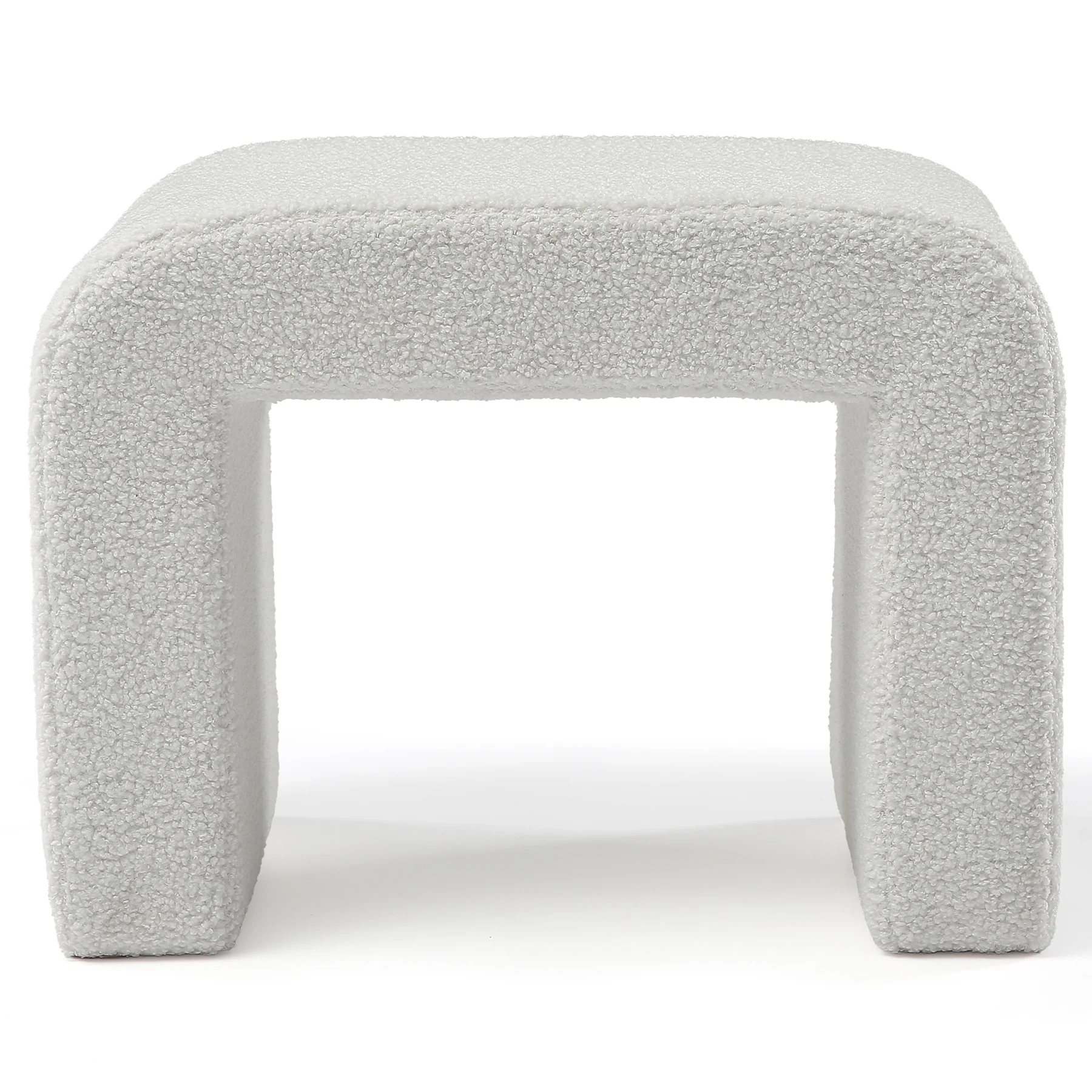 Modern Vanity Stool, Fully Assembled Upholstered Ottoman Sofa Footrest - Image 8