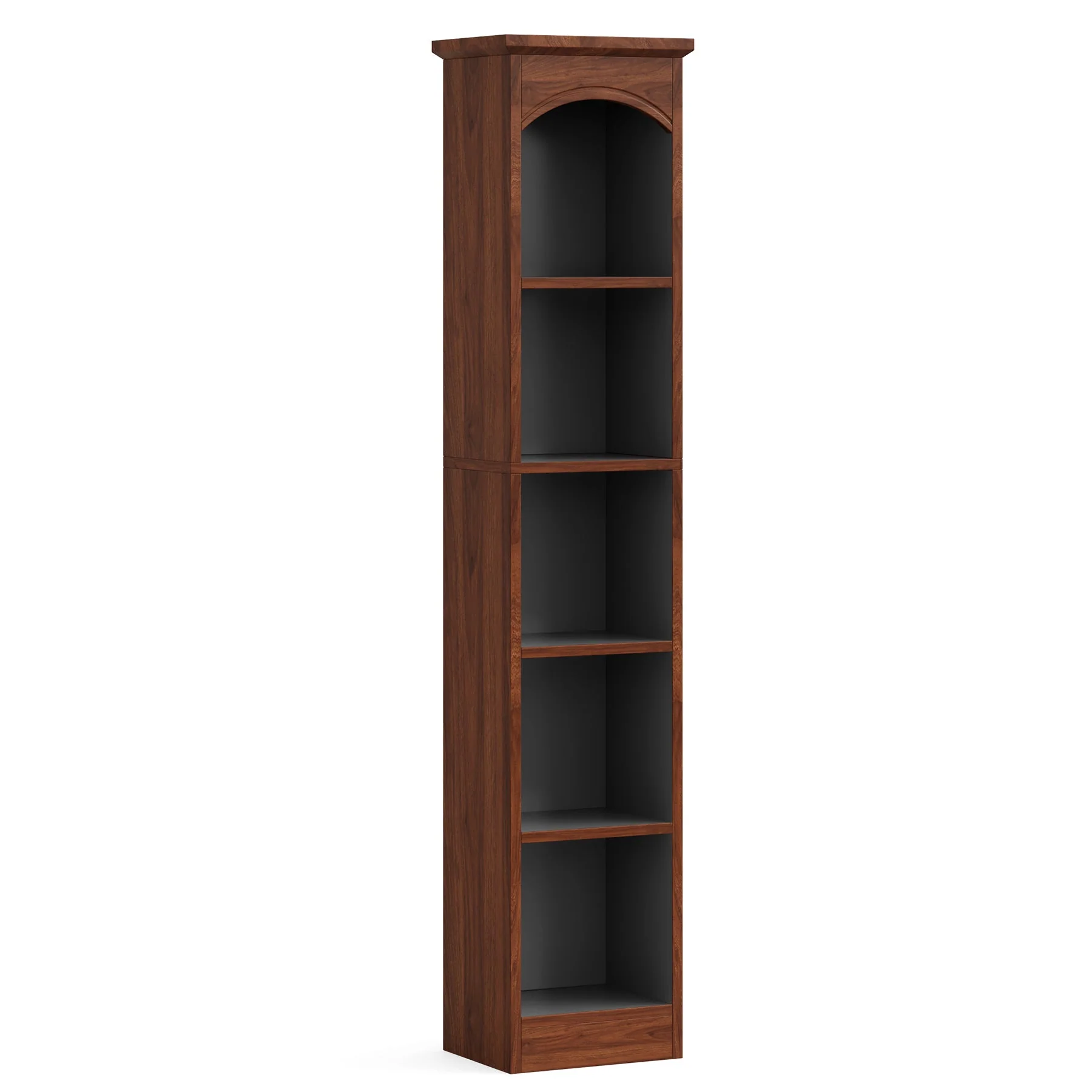 70.9" Narrow Bookcase, 5-Tier Cube Bookshelf Display Rack with Storage - Image 8