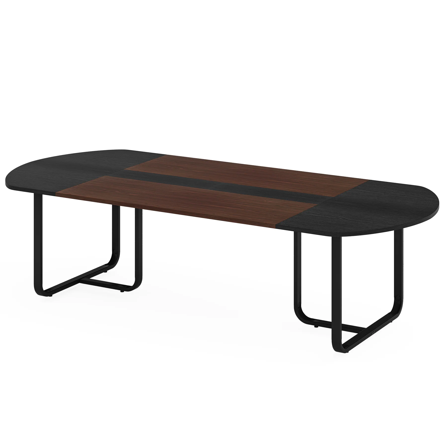 70.86" Oval Executive Desk, Modern Computer Meeting Table for Home Office - Image 9
