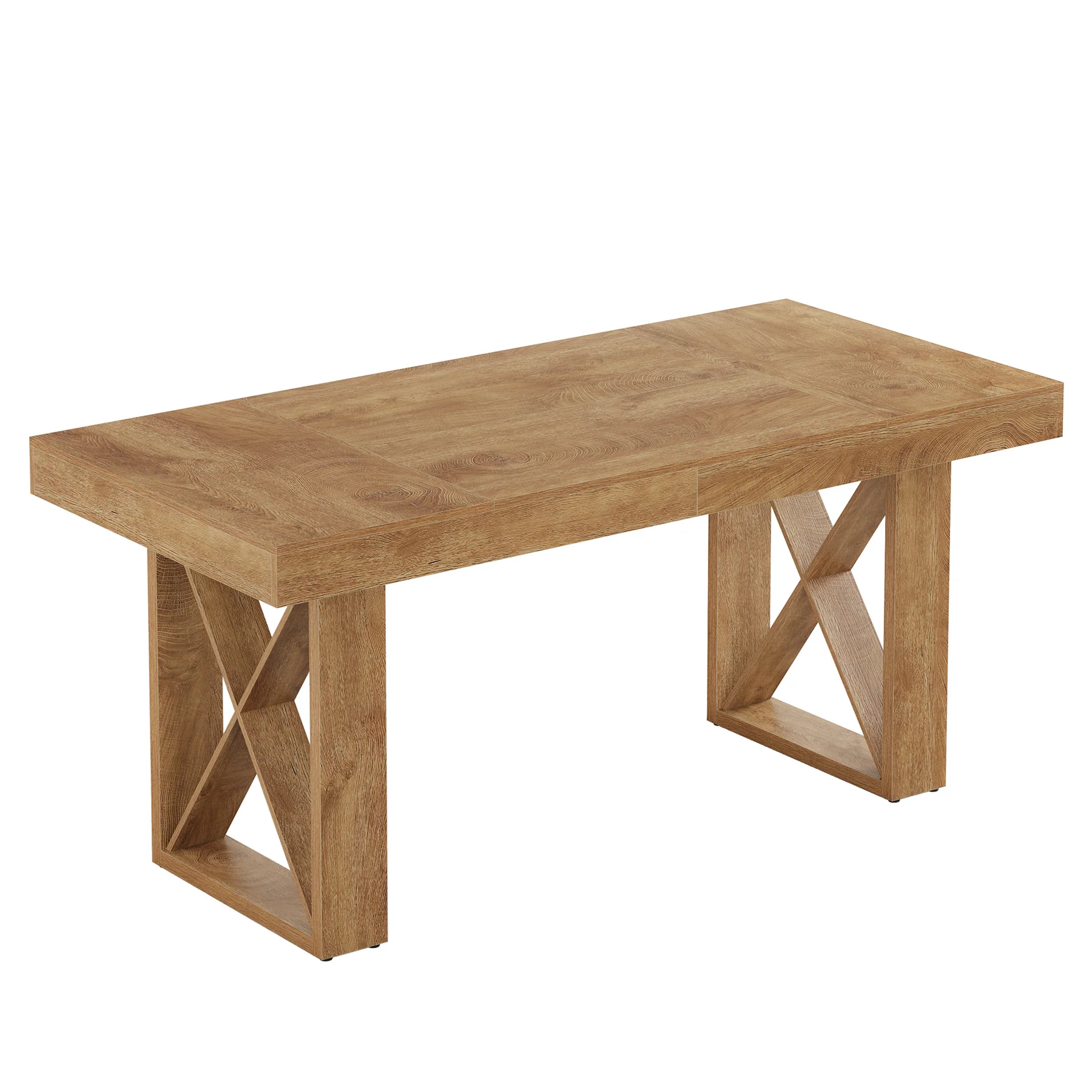 Rectangle Dining Table, 63" Farmhouse Kitchen Table for 4-6 People - Image 13