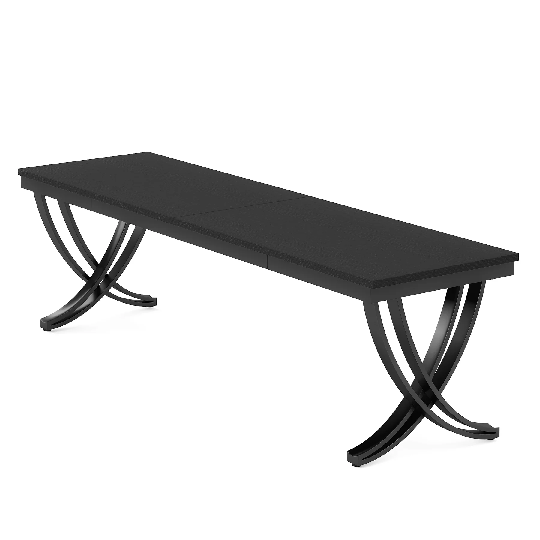 78.74" Two Person Desk Industrial Double Computer Desk with Metal Frame - Image 11