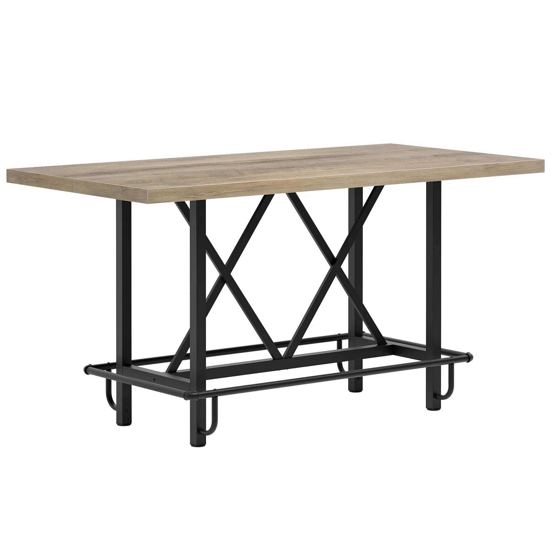 63" Dining Table, Rectangular Kitchen Table for 6 People - Image 9