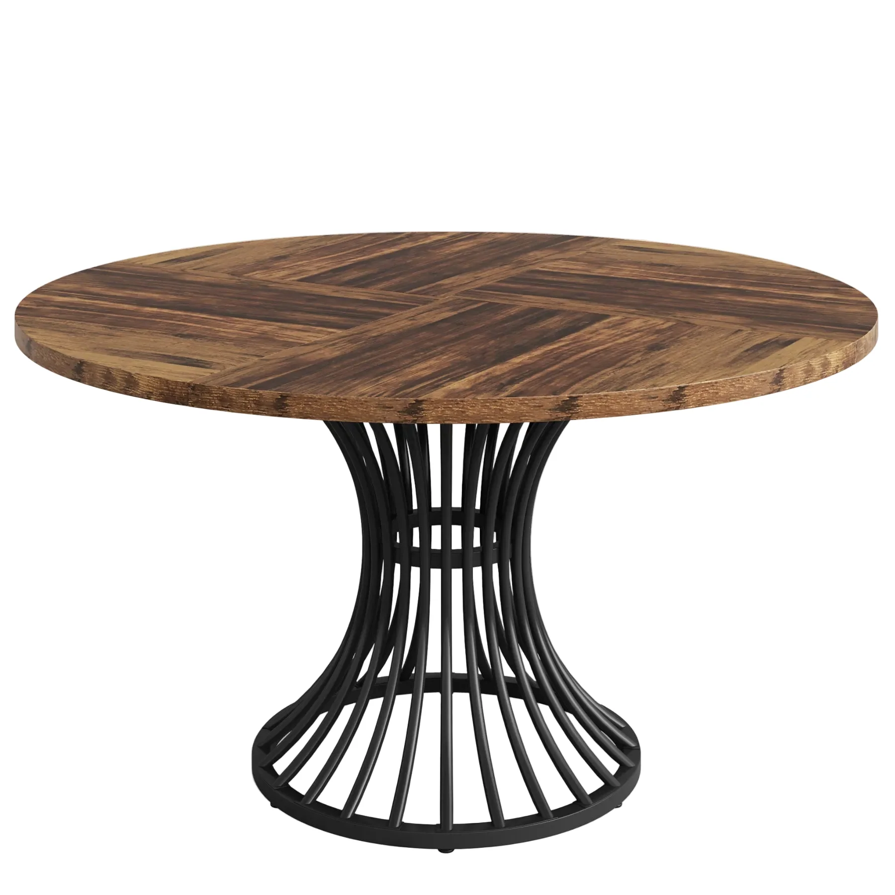 Round Dining Table for 4-6, 47" Farmhouse Circle Kitchen Table - Image 10