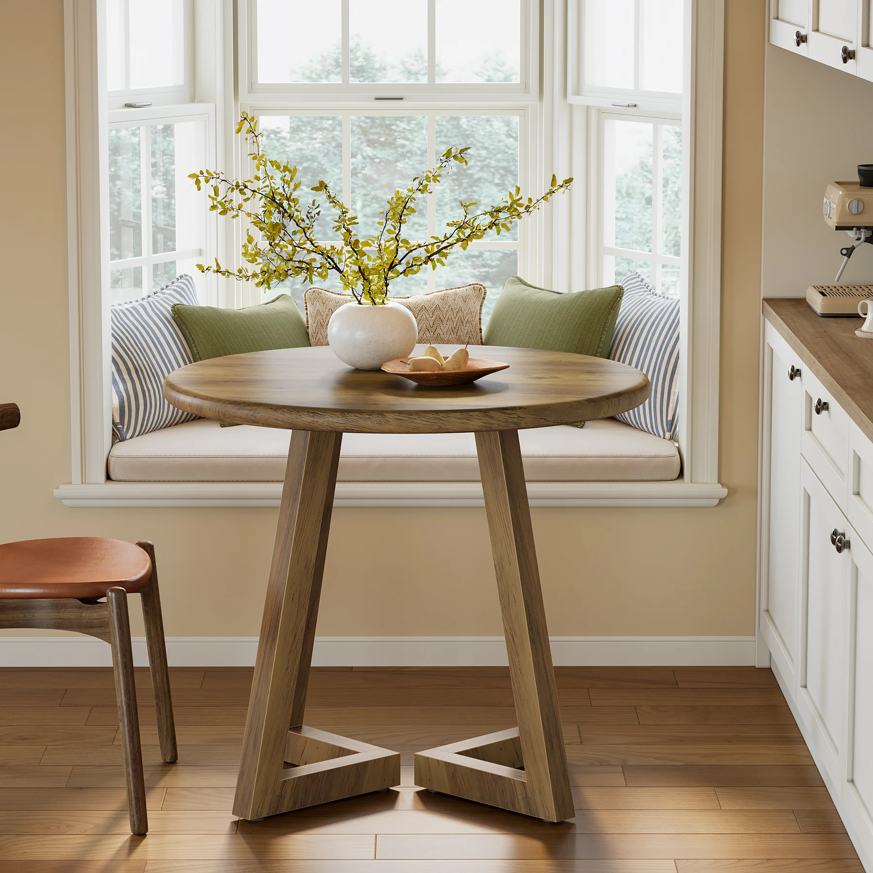 Round Dining Table for 2-4 People, 31.5" Kitchen Table for Dining Room - Image 5