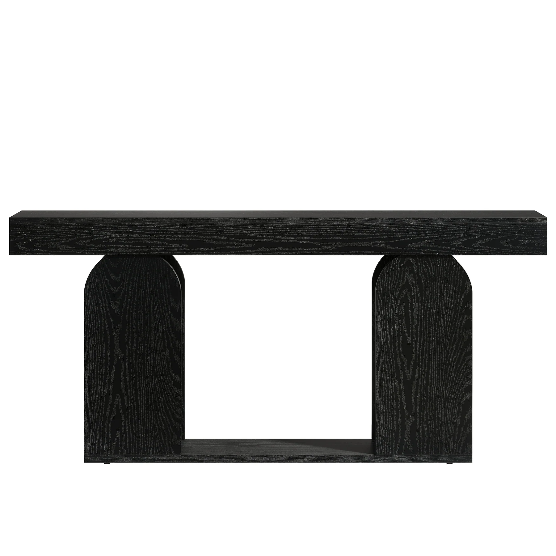 70.87" Long Console Table, Rustic Console Table with Arched Base and Low Shelf - Image 11