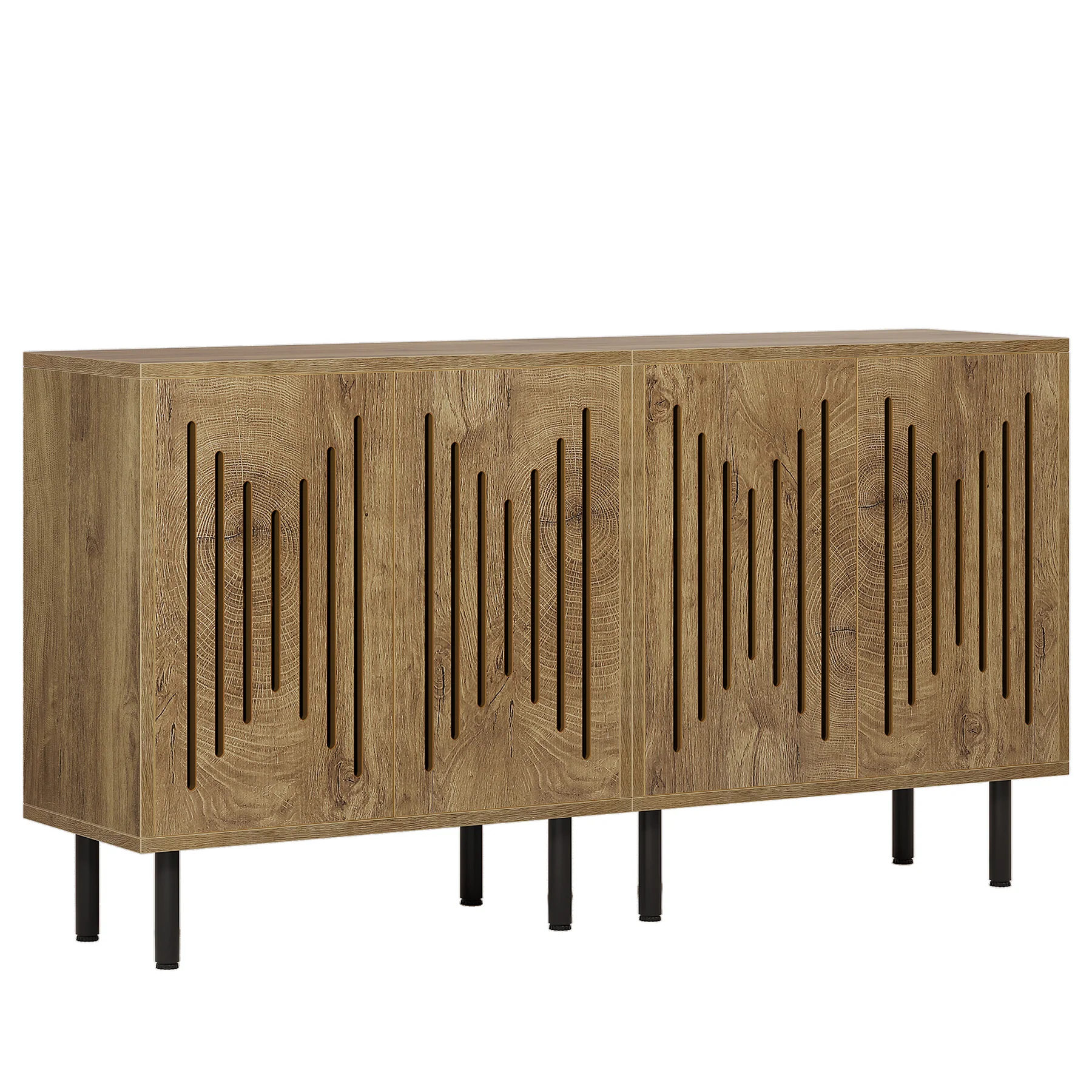 Sideboard Buffet, Set of 2 Storage Cabinet with Adjustable Shelves - Image 10